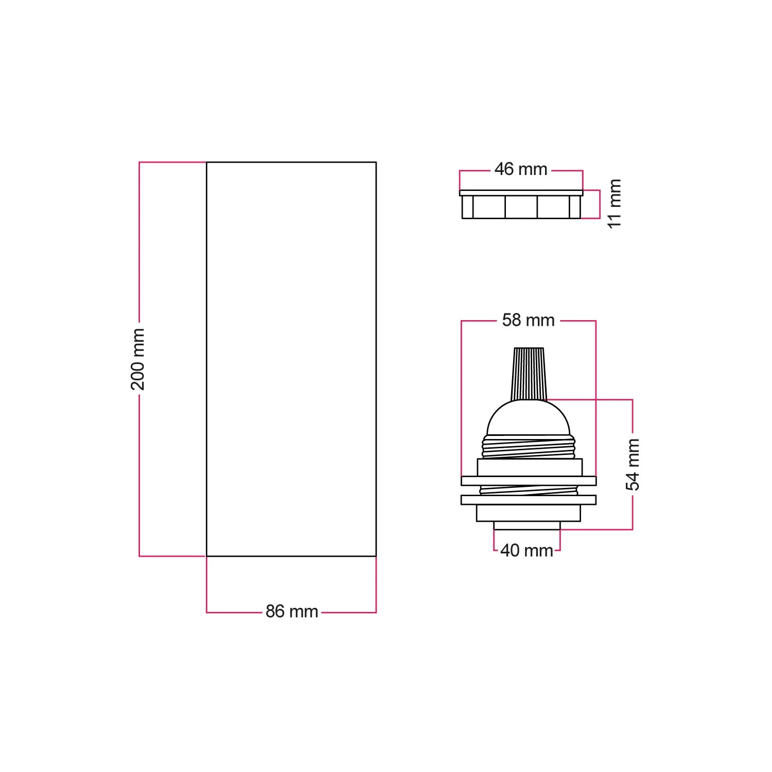 Tub-E27, wooden lampshade for spotlight lamp with E27 double-ring lamp holder – Neutral - Image 6