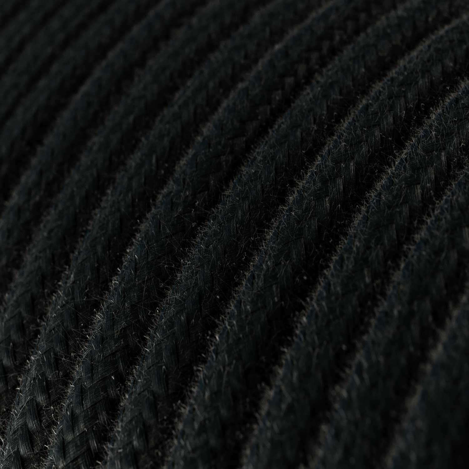 Ultra Soft electric cable in silicone covered with Carbon Black cotton - RC04 round 2x0.75 mm - Image 2
