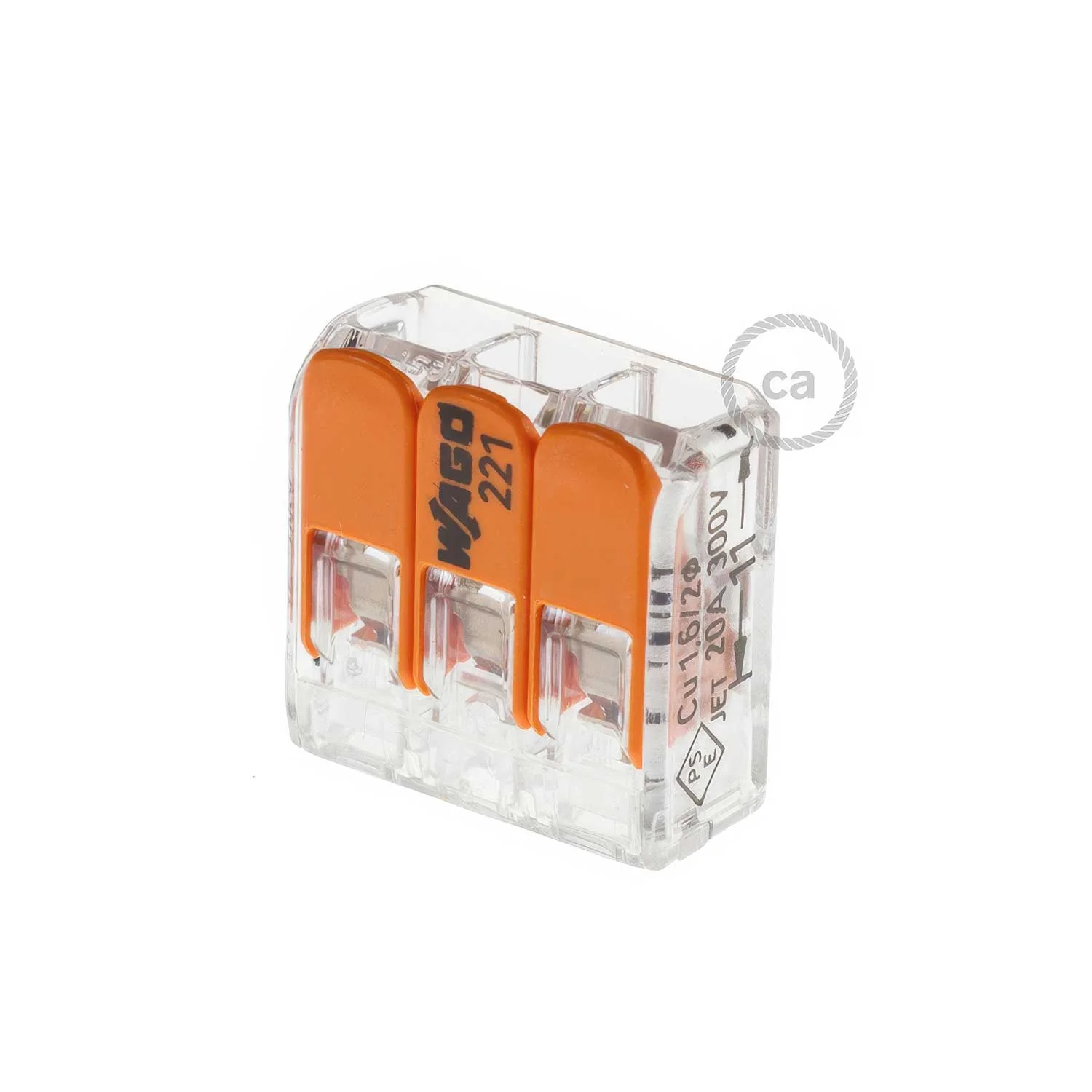 Universal clamp 3 Entries Transparent