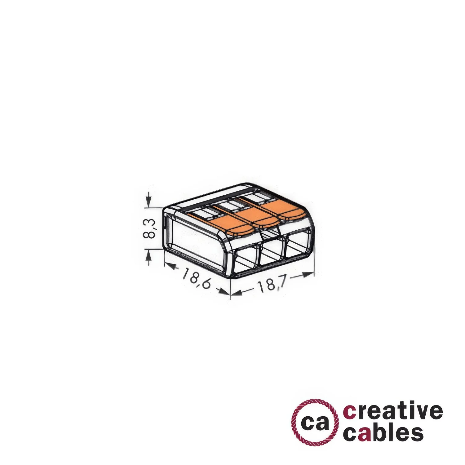 Universal clamp 3 Entries Transparent - Image 5