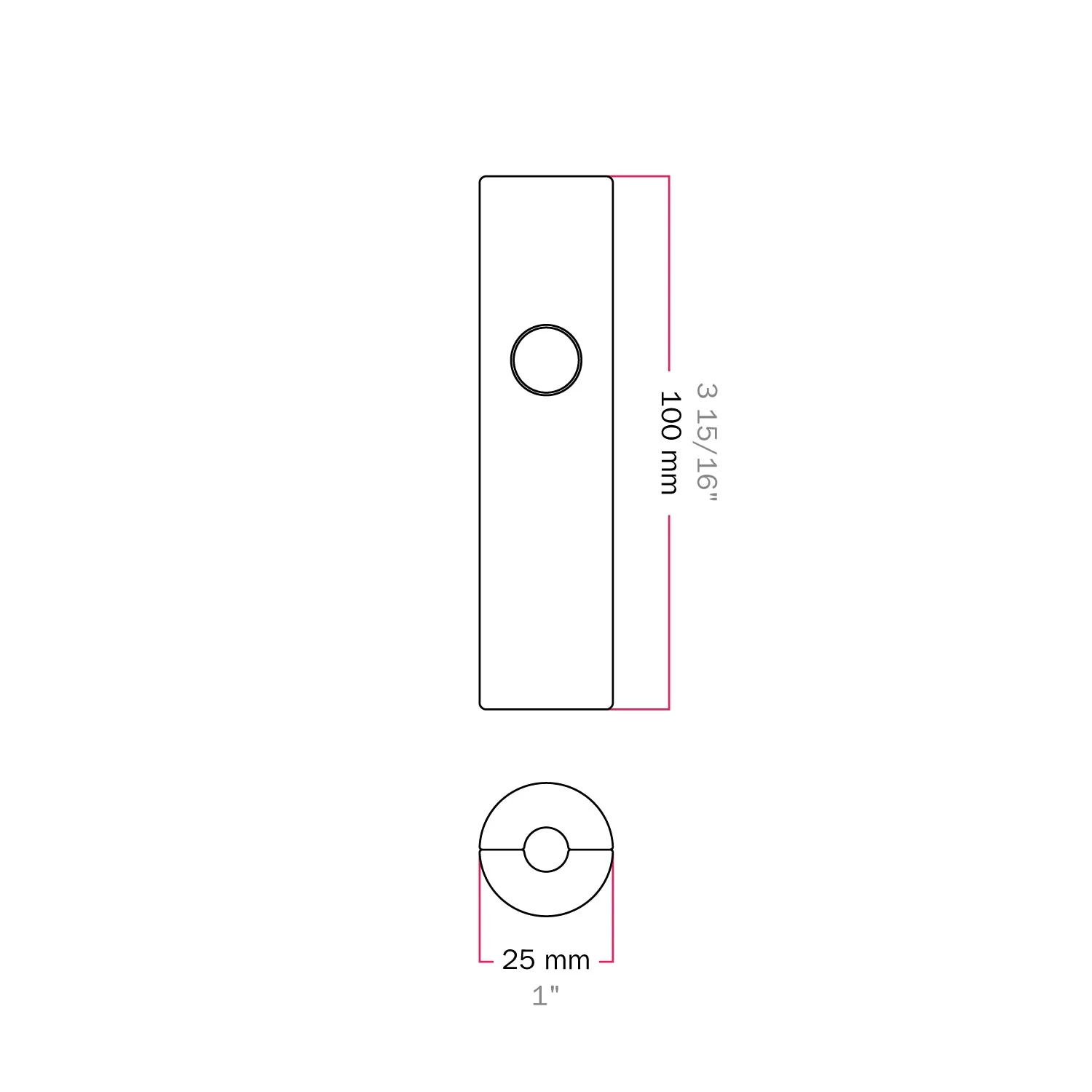 Universal push-button dimmer with ground connection for incandescent and dimmable LED light bulbs - Transparent - Image 5