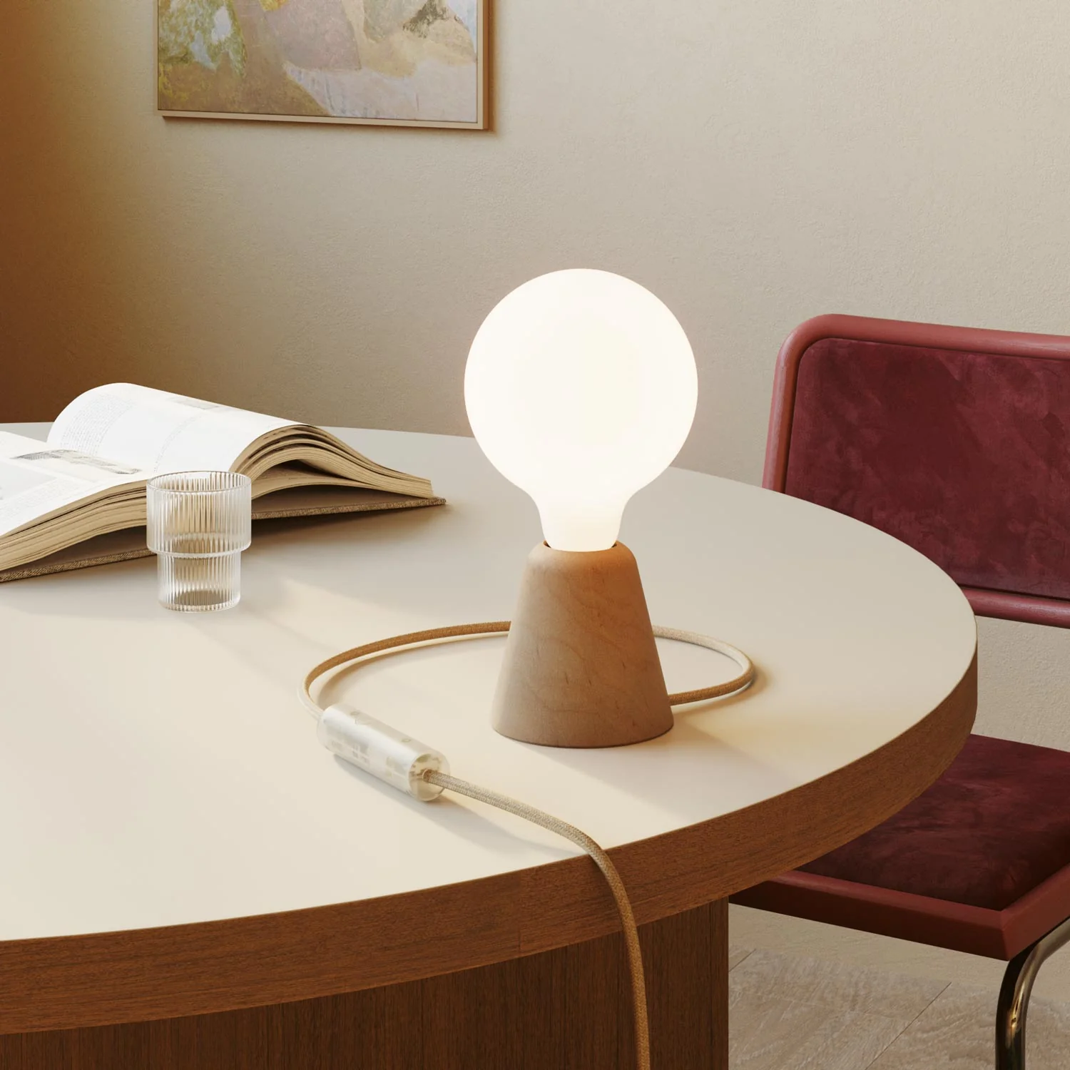 Universal push-button dimmer for incandescent and dimmable LED light bulbs - Transparent - Image 4