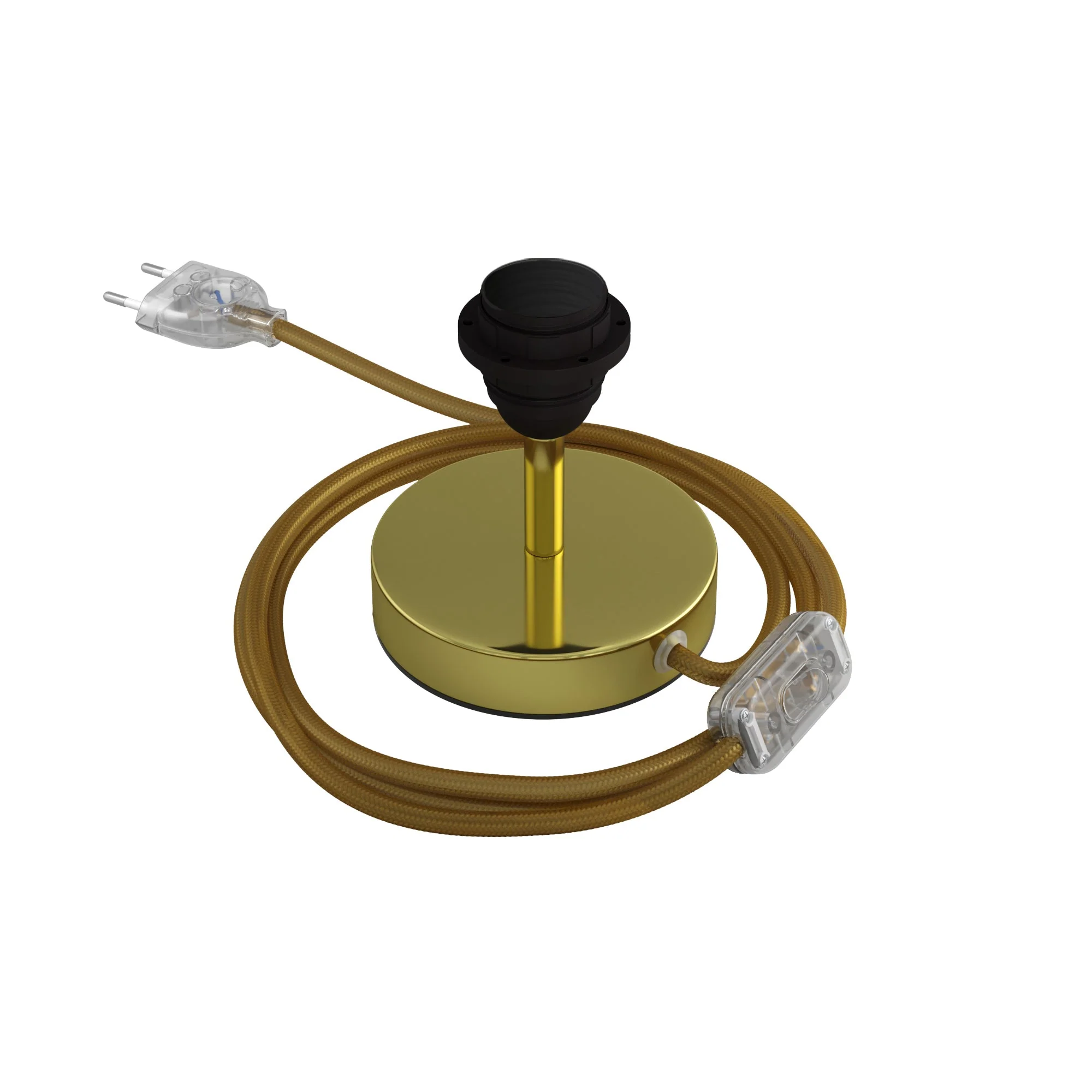 Lamp raiser for lampshade - Table lamp in metal - Brass