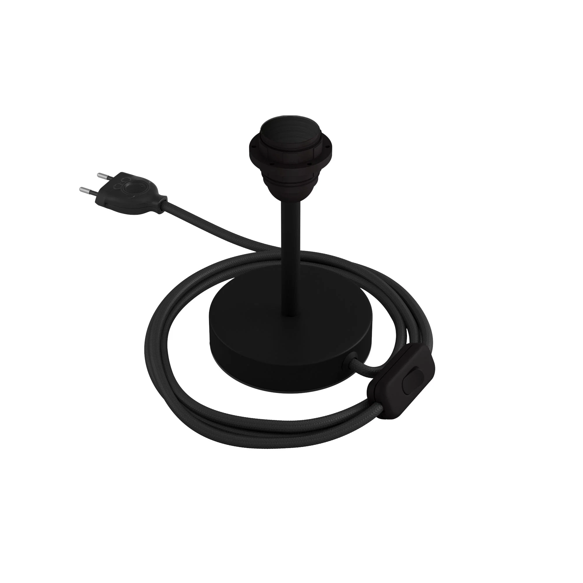 Lampshade riser - Metal table lamp - Matte black - Image 5