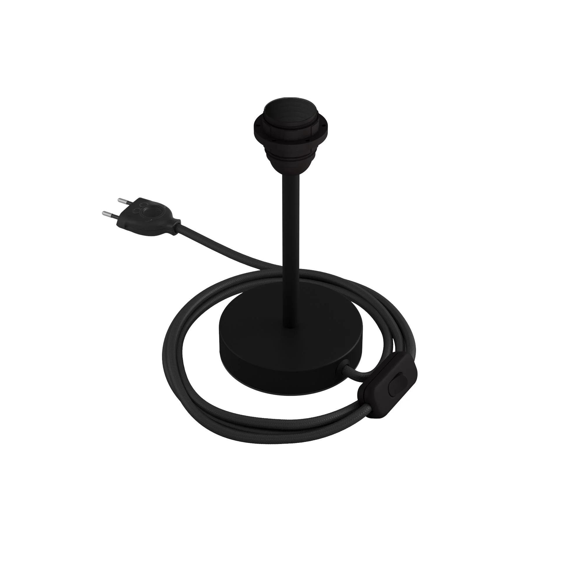 Lampshade riser - Metal table lamp - Matte black - Image 6