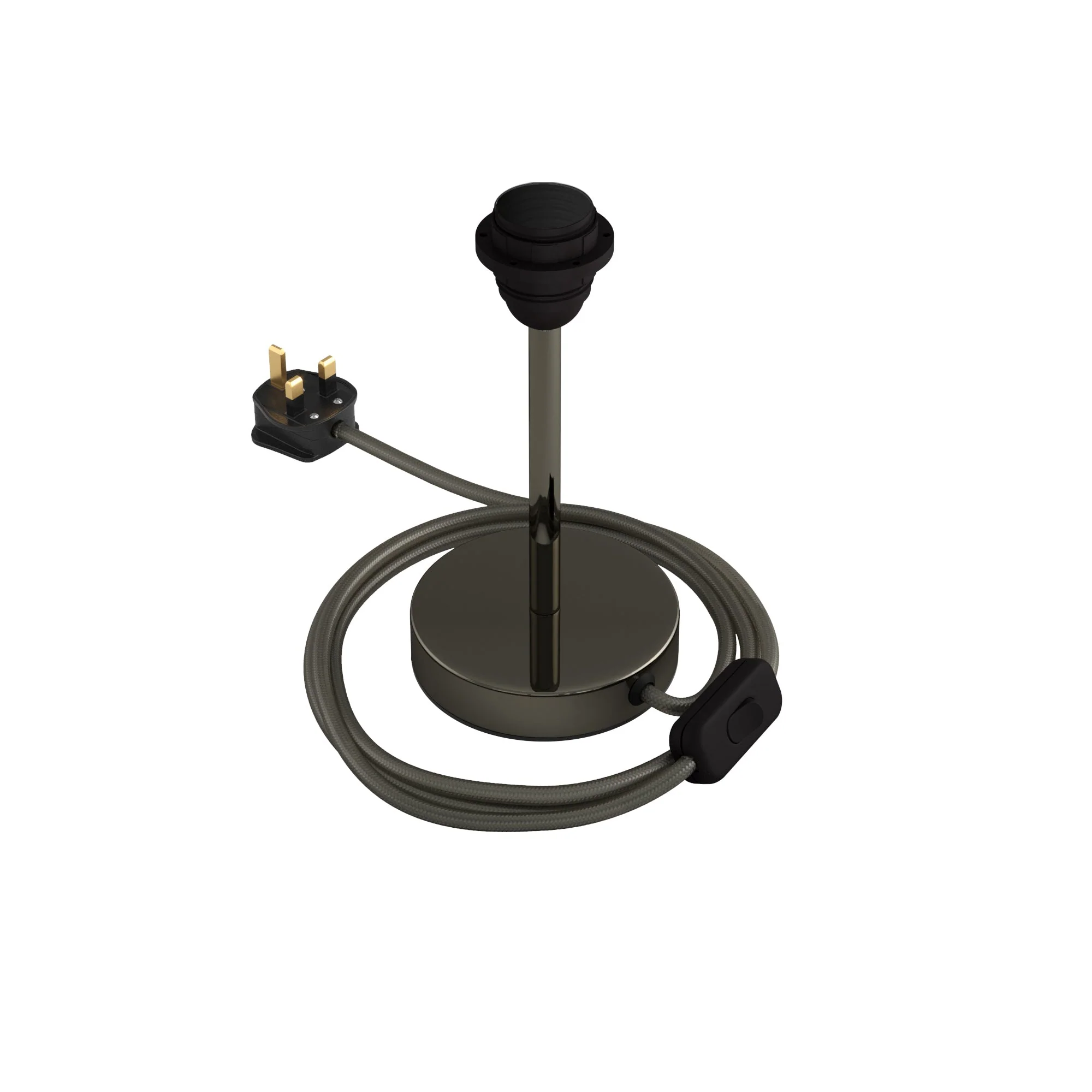 Alzaluce for lampshade - Table lamp in metal and UK plug - Black pearl - Image 6