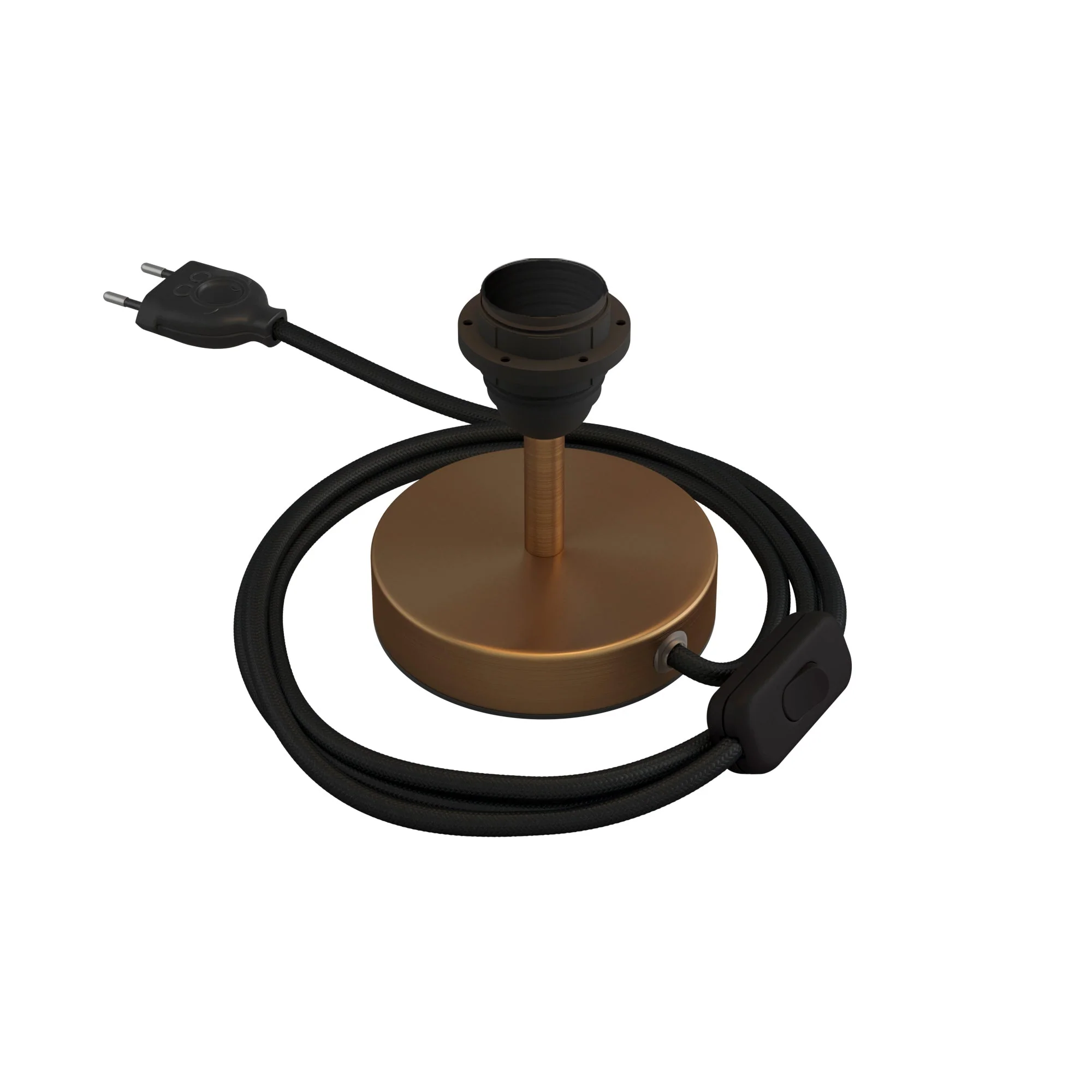 Lampshade riser - Metal table lamp - Satin bronze