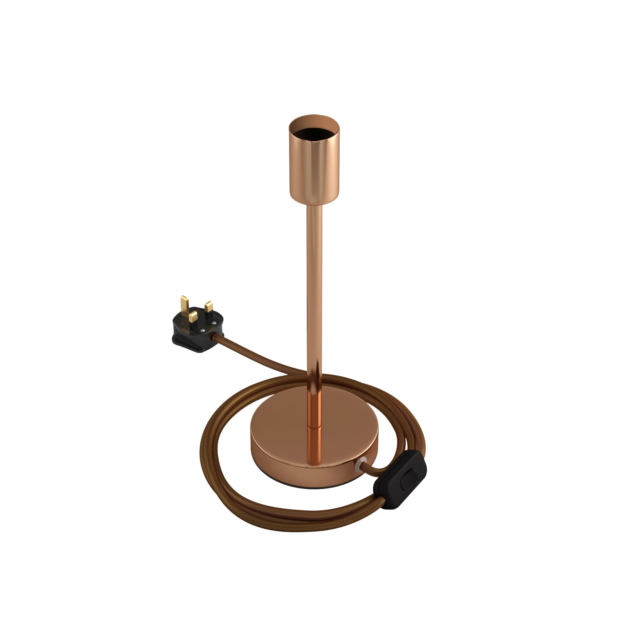 Alzaluce - Metal table lamp with UK plug - Copper - Image 8