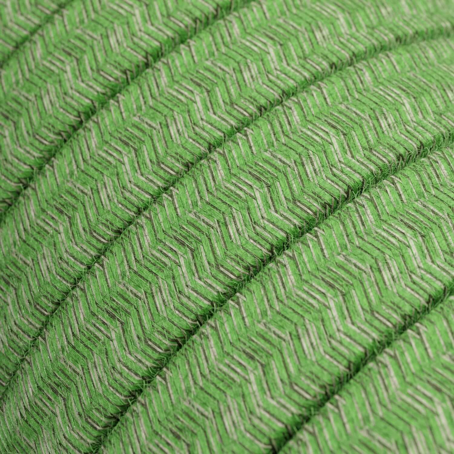 UV resistant electric cable for string light, cotton covered, Bronte Pixel Green CX08