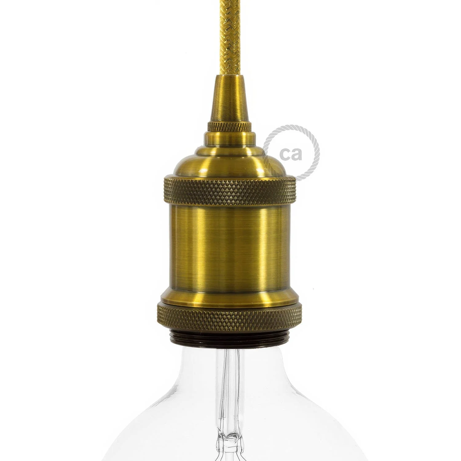 Vintage Style - Single-ferrule E26 light bulb socket kits - Brass