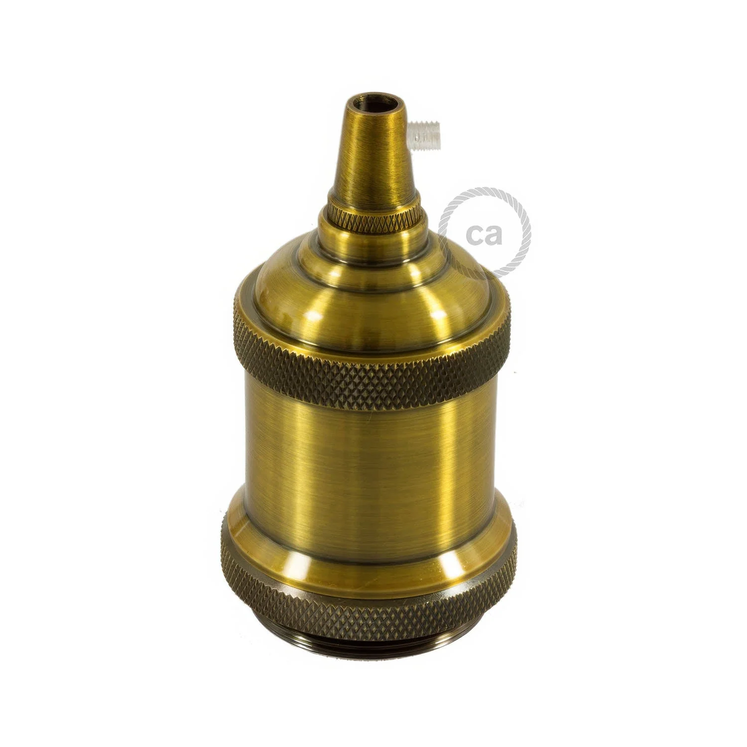 Vintage Style - Single-ferrule E26 light bulb socket kits - Brass - Image 3