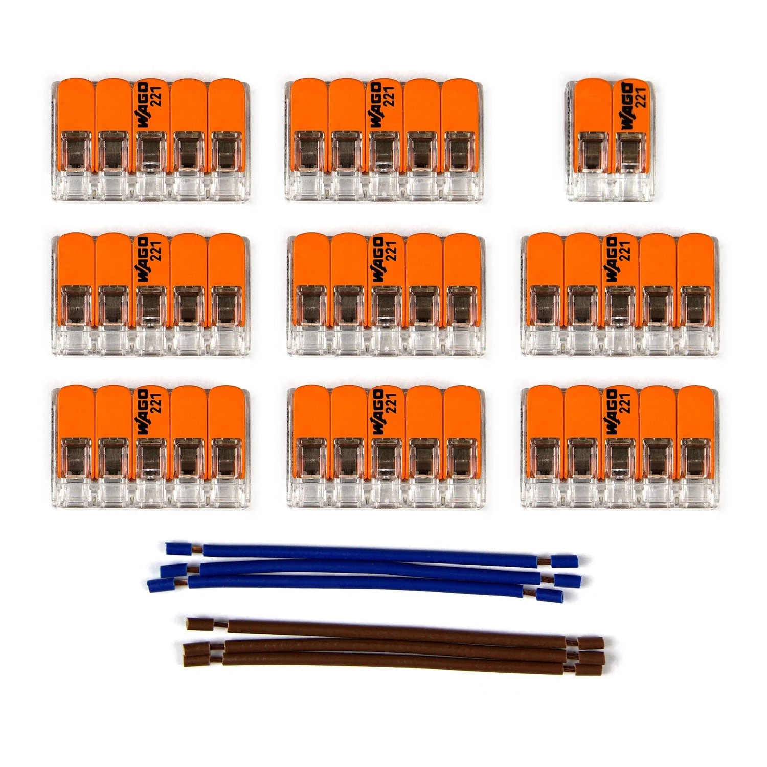 WAGO connection kit compatible with 2x cable for 13-hole ceiling rose
