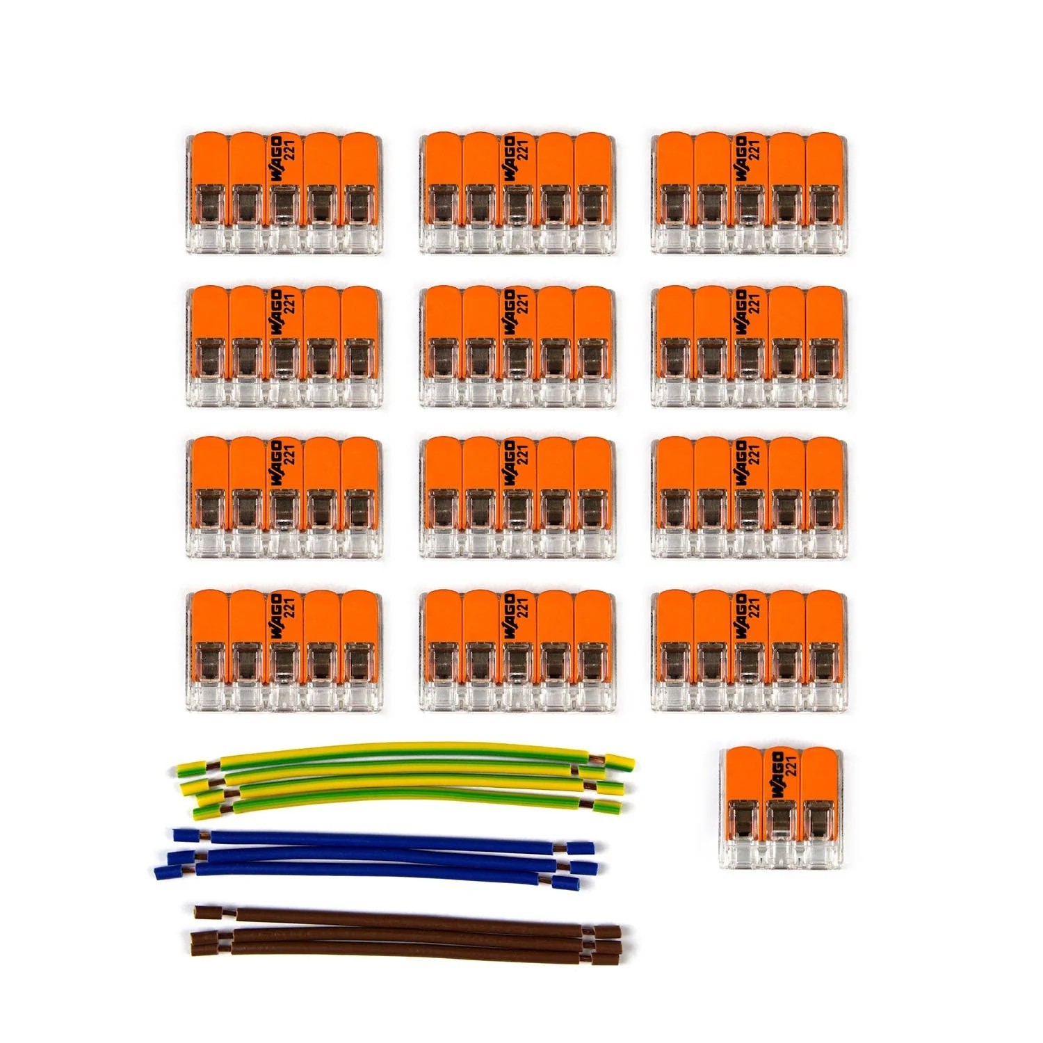 WAGO connection kit compatible with 3x cable for 13-hole ceiling rose