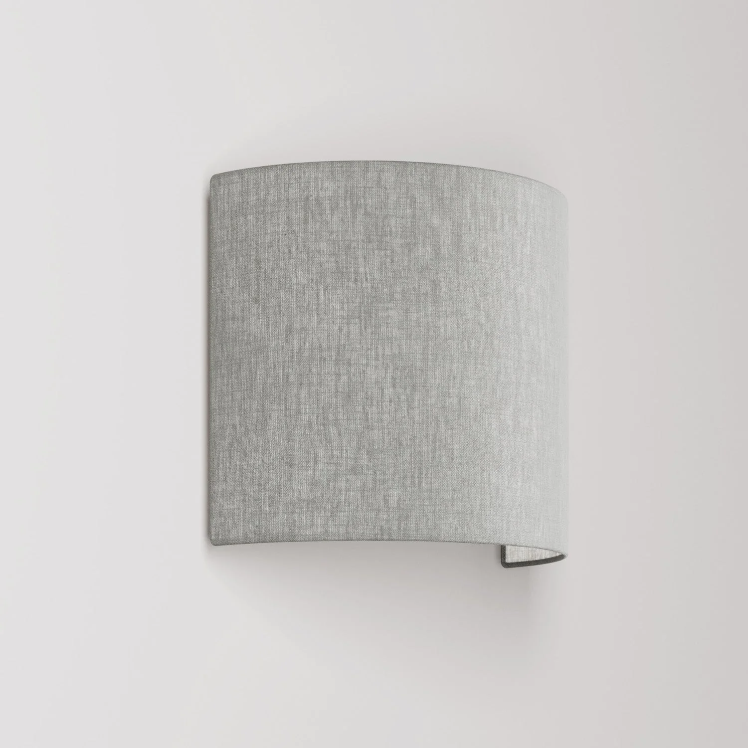 Ventola wall light with Camelot light grey fabric lampshade - Made in Italy