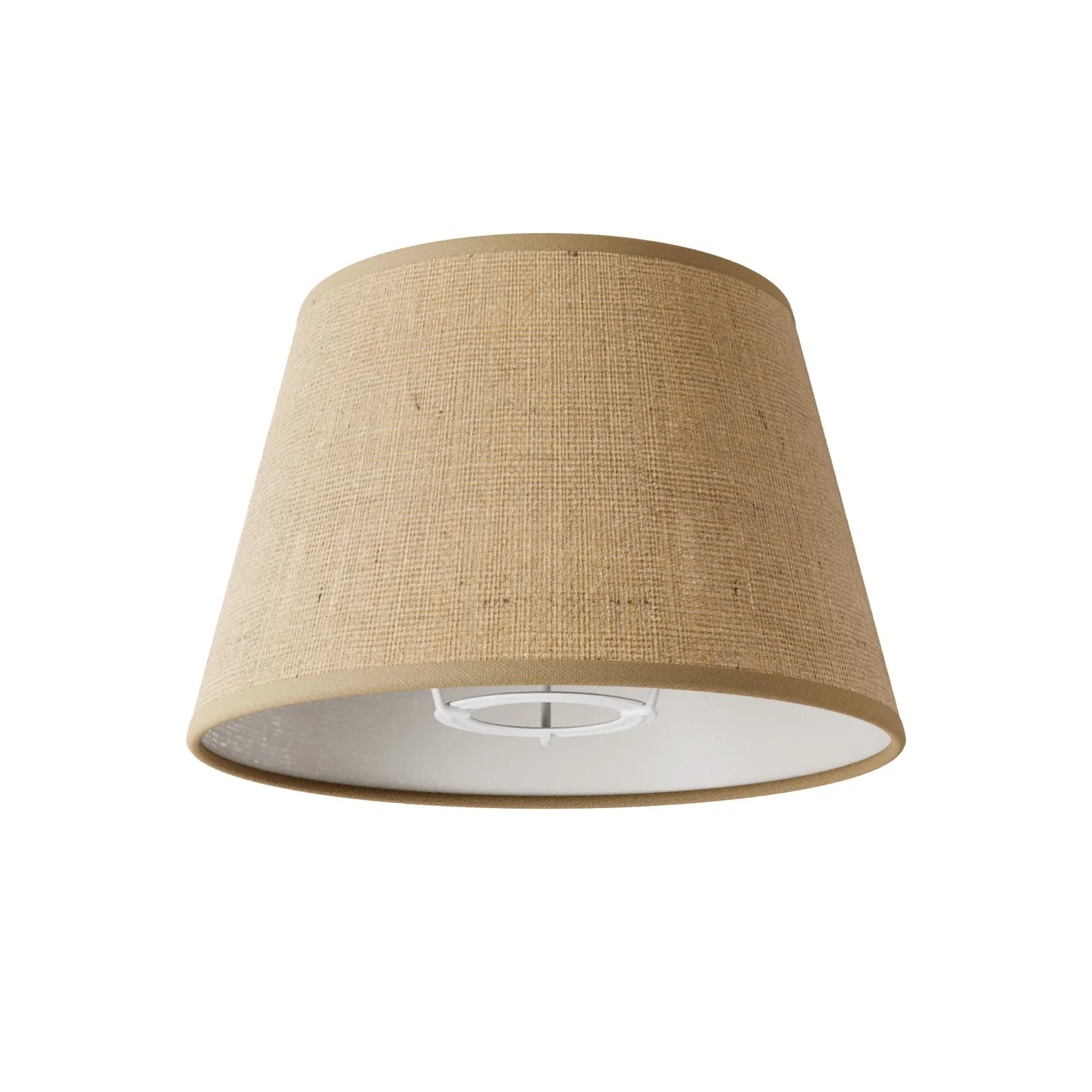 Fermaluce wall lamp with S-shaped extension and Impero lampshade - Natural jute - Image 5