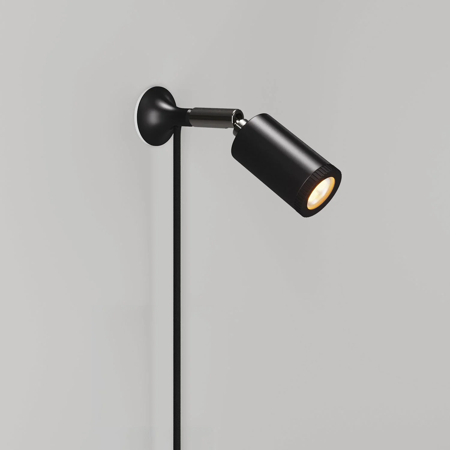MAG-Y wall lamp with joint and spot light - Black