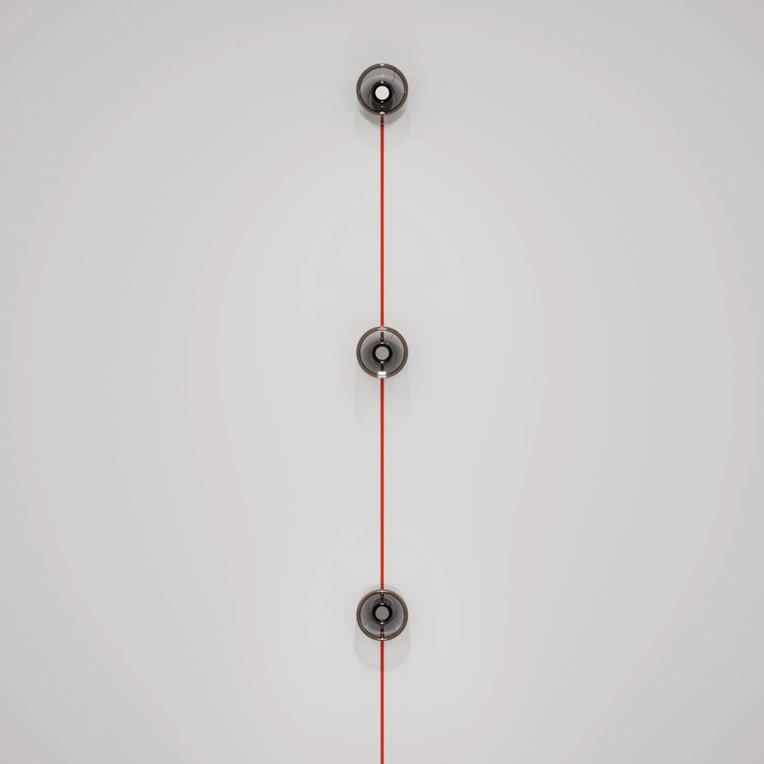 Spostaluce wall lamp with plug, 3 Ghost light bulbs and orange cable - Image 3