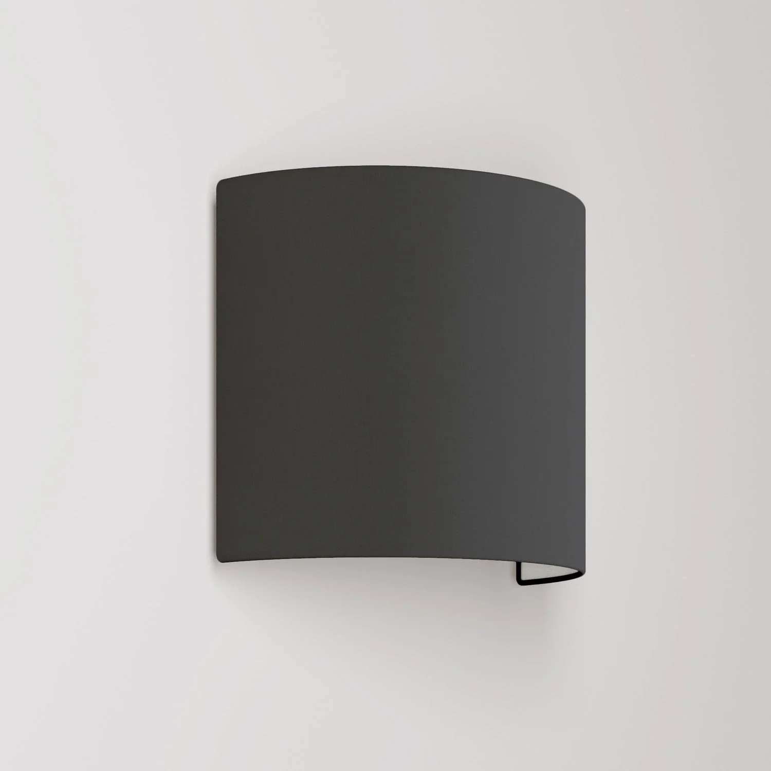 Ventola wall light with fabric lampshade - Made in Italy - Anthracite Cloth
