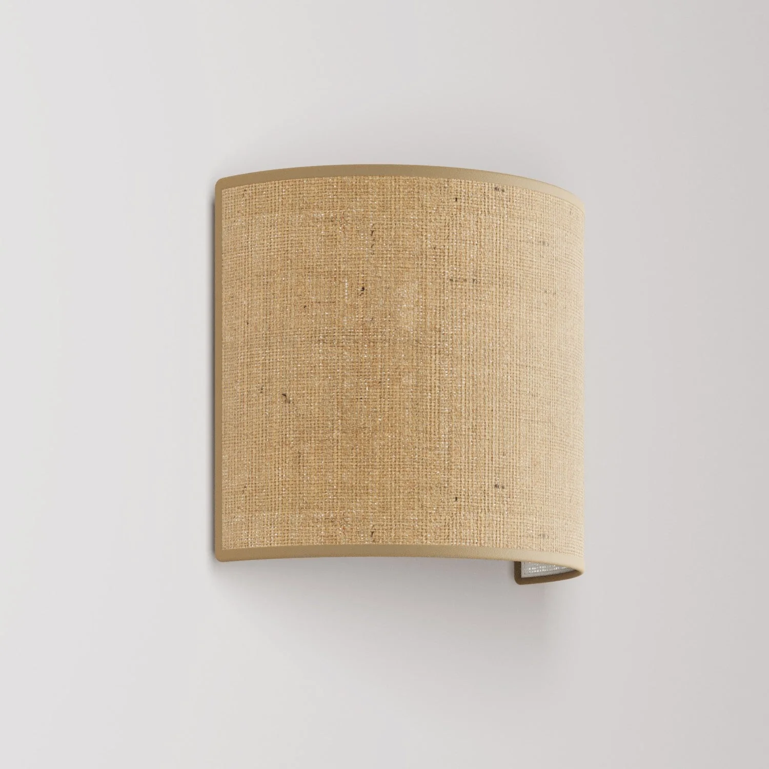 Ventola Wall Light with fabric lampshade - Made in Italy - Natural Jute