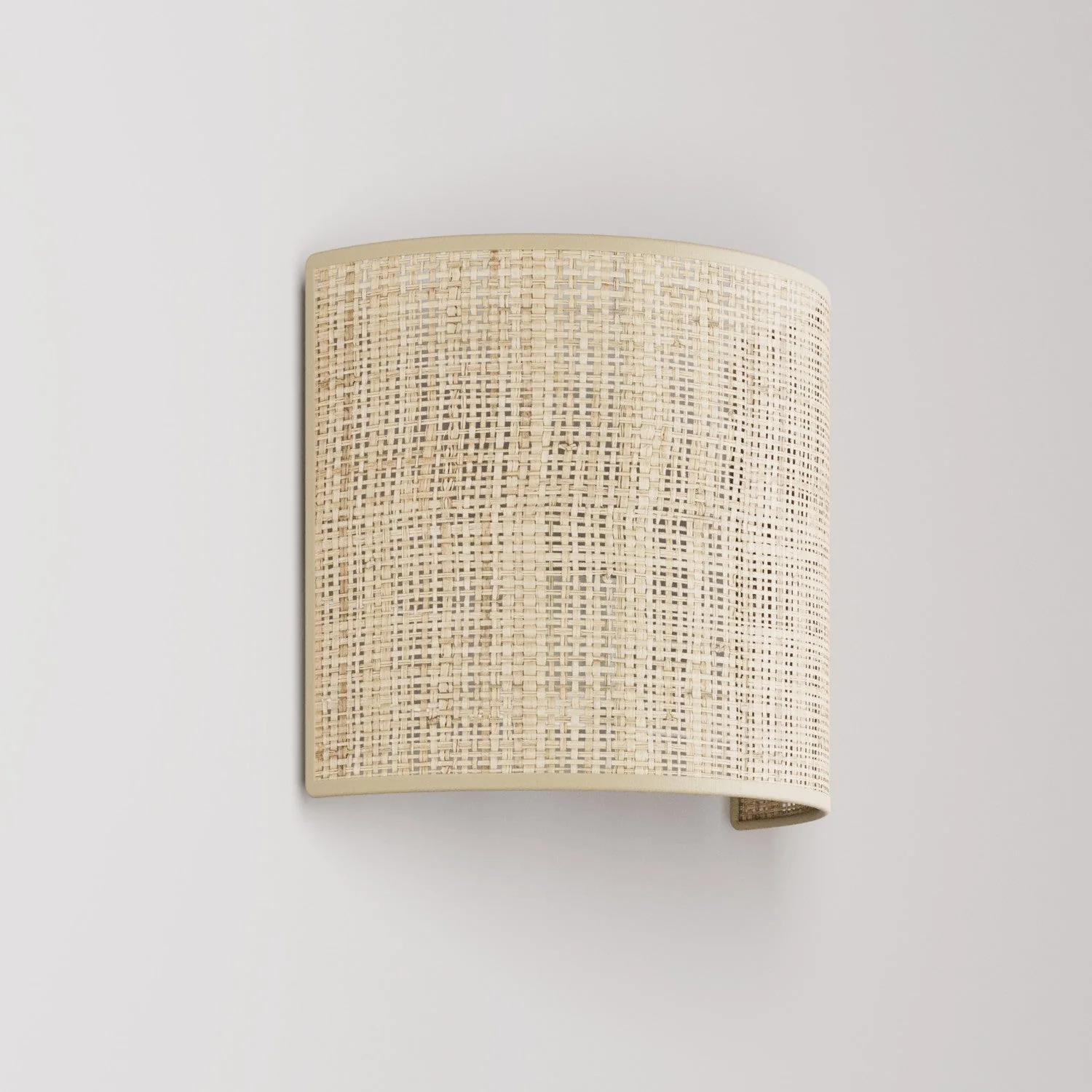 Fan Wall Sconce with fabric lampshade - Made in Italy - Raphia