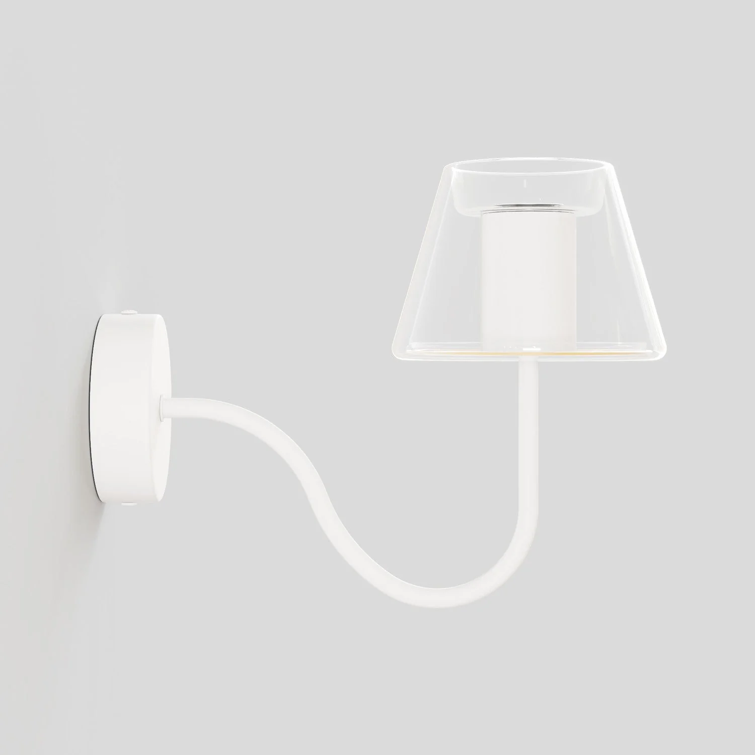 Fermaluce G07 wall light with S extension - Matt White - Image 4