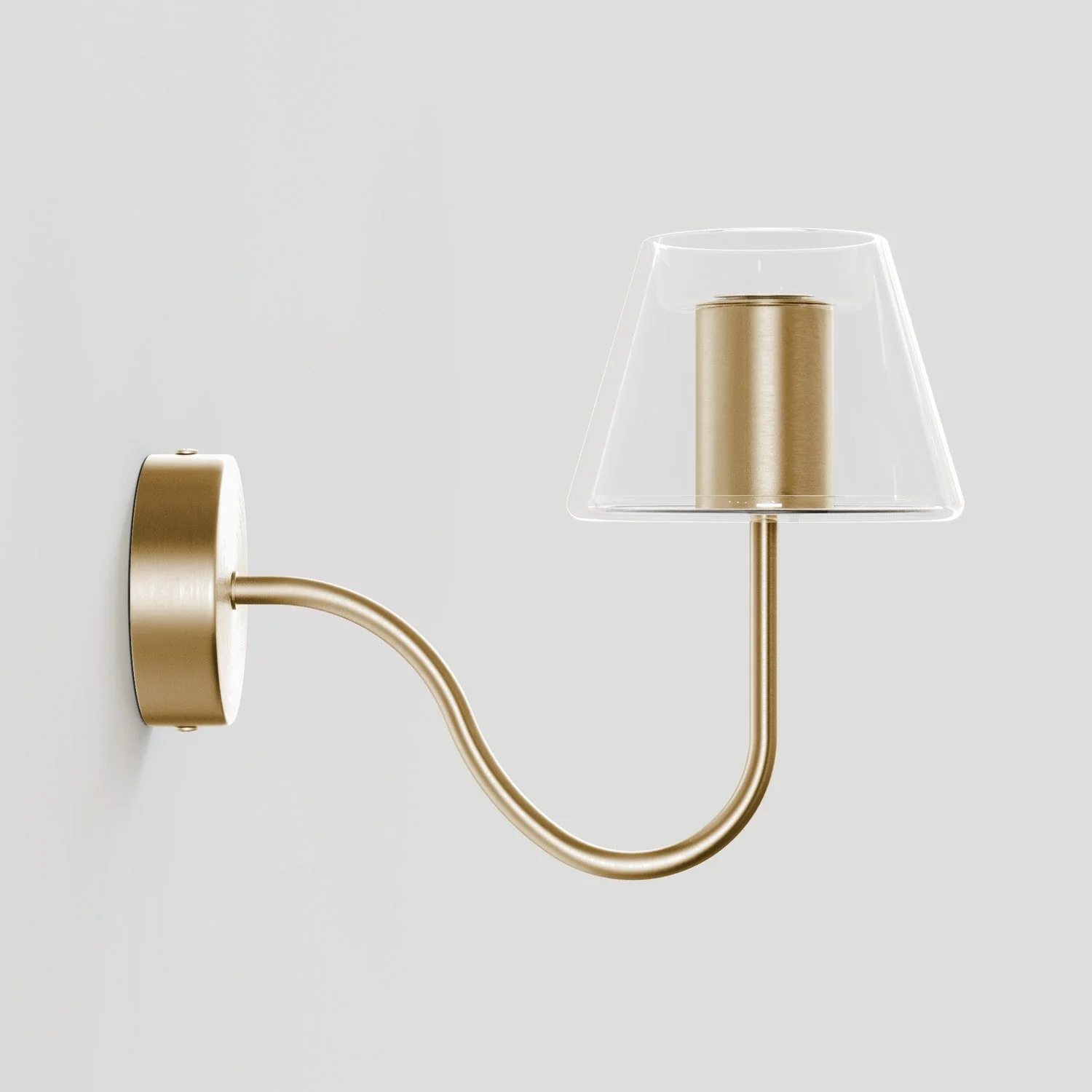 Fermaluce G07 wall light with S extension - Satin Bronze - Image 4