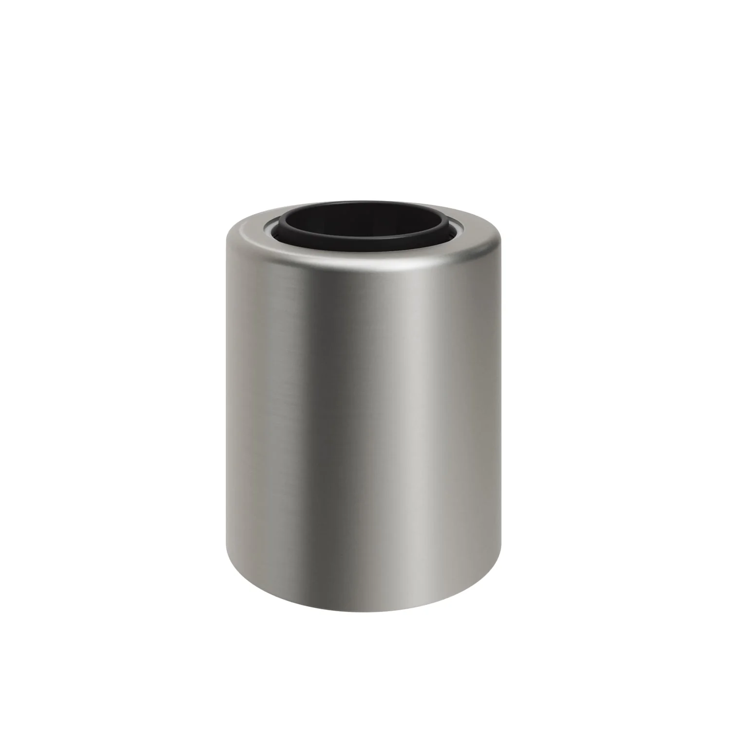 Metal wall light with globe light bulb, porcelain effect - Satin titanium - Image 5