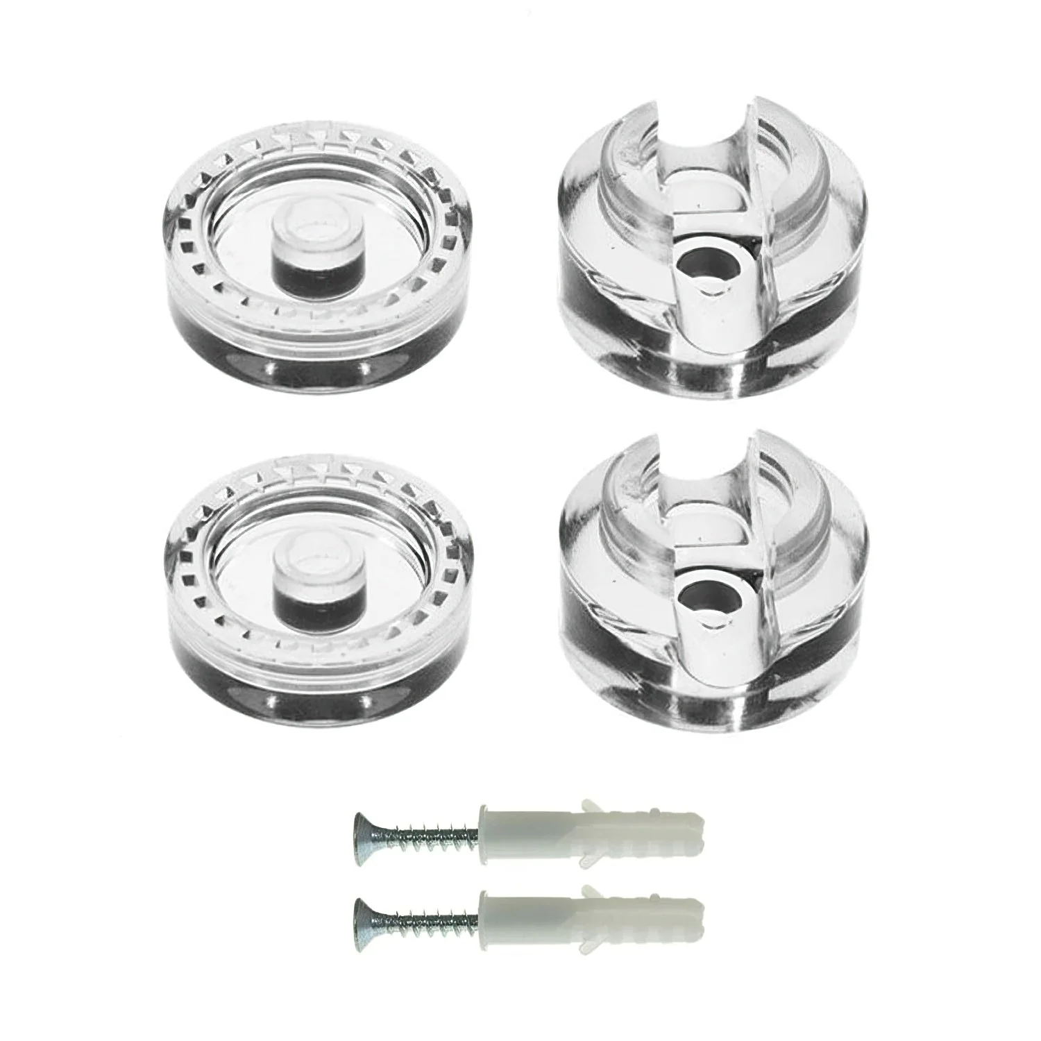 Universal wall mount cable grommet for textile lighting cable 2x0.75 and 3x0.75 - Transparent - Image 3