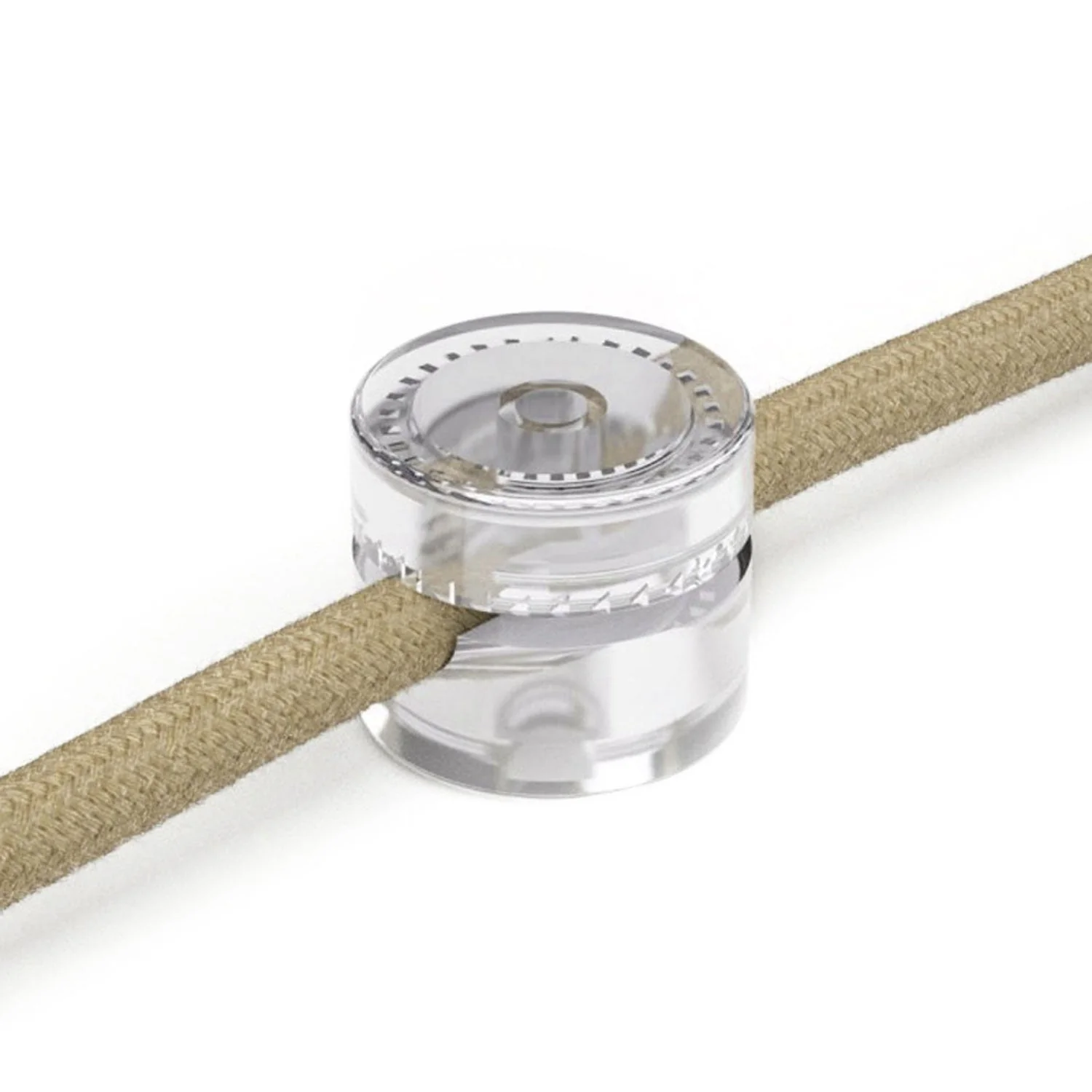 Universal wall mount cable gland for large-section fabric cable 3x1 and 3x1.5 and for EIVA system - Transparent