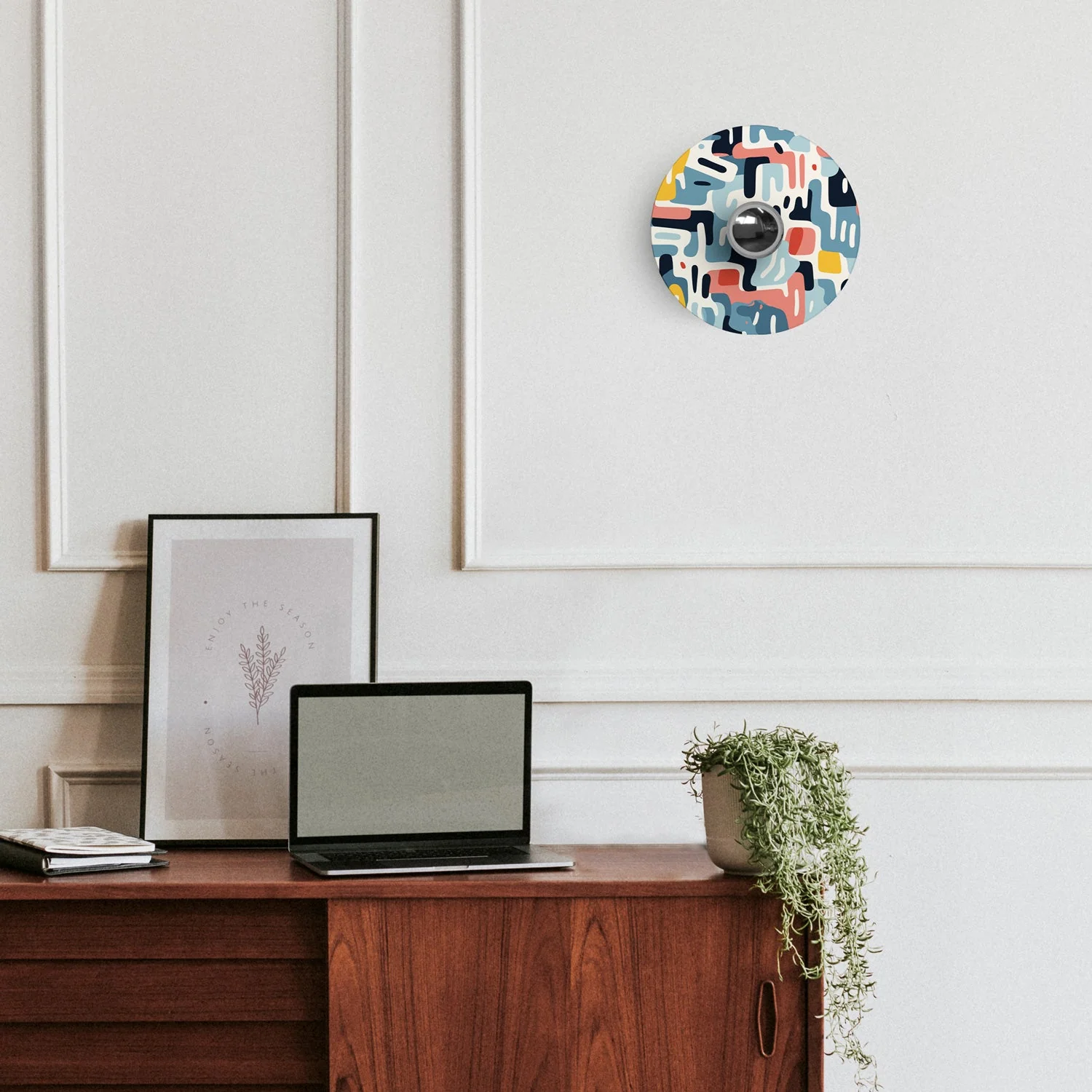 Wall or ceiling lamp with 'Kaleidoscope' Geometric 1 lampshade with geometric patterns - Waterproof IP44 - Image 2