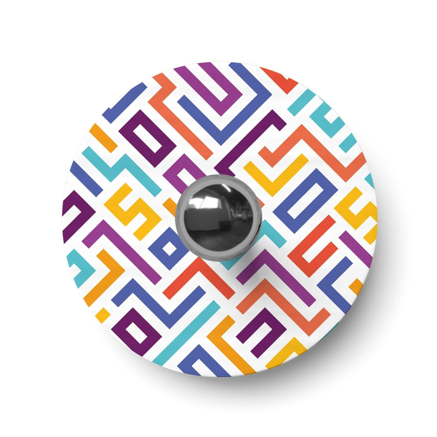 Wall or ceiling lamp with 'Kaleidoscope' geometric pattern lampshade Geometry 2 - Waterproof IP44 - Image 3