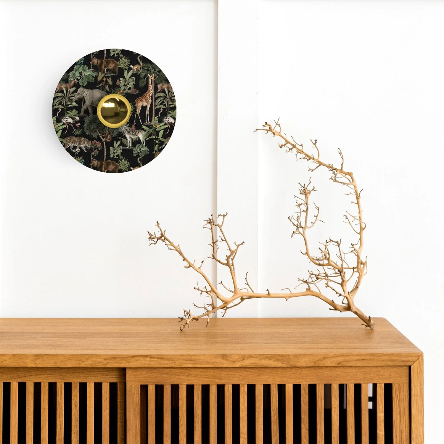 Wall or ceiling lamp with lampshade featuring jungle animals 'Wildlife Whispers' Jungle Animals - Waterproof IP44 - Image 2