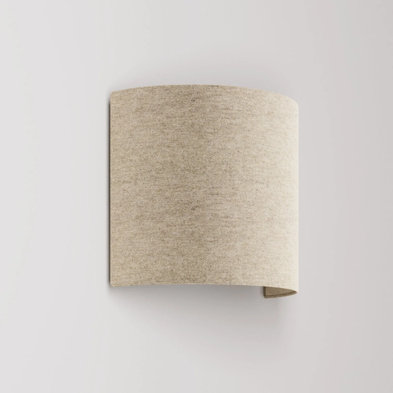 Ventola Wall Light with fabric lampshade - Made in Italy - Beige Wool