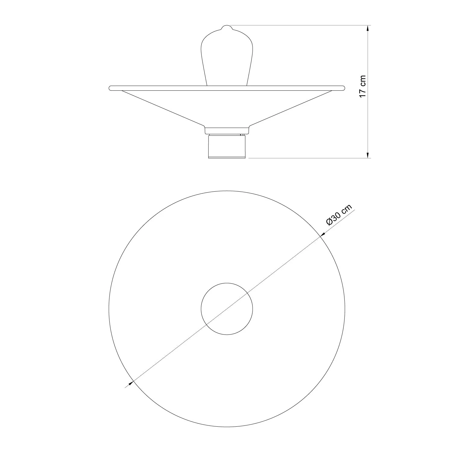 White ceiling lamp with Swing metal lampshade - Waterproof IP44 - IO - Image 7
