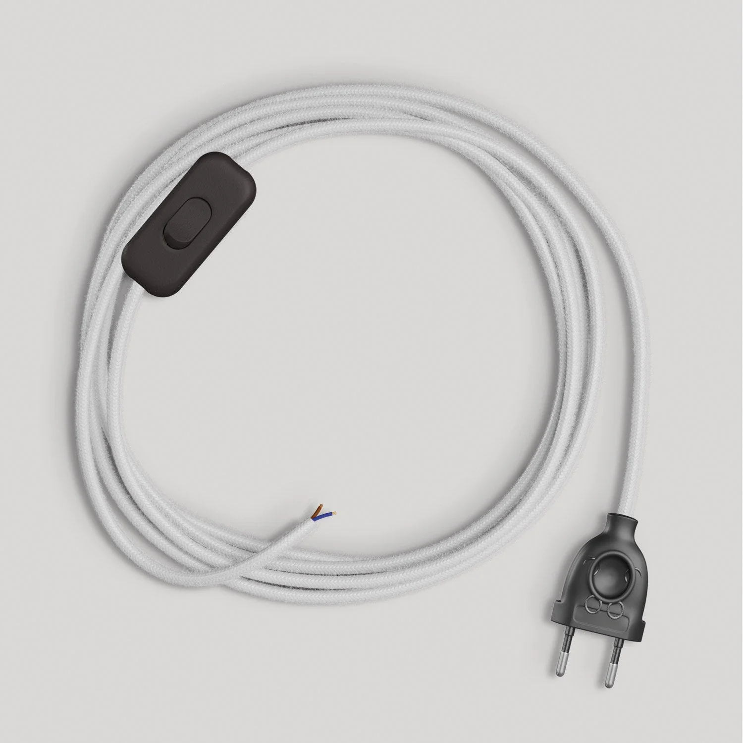 Wiring for lamp with white cotton cable 1.80 m - Image 4