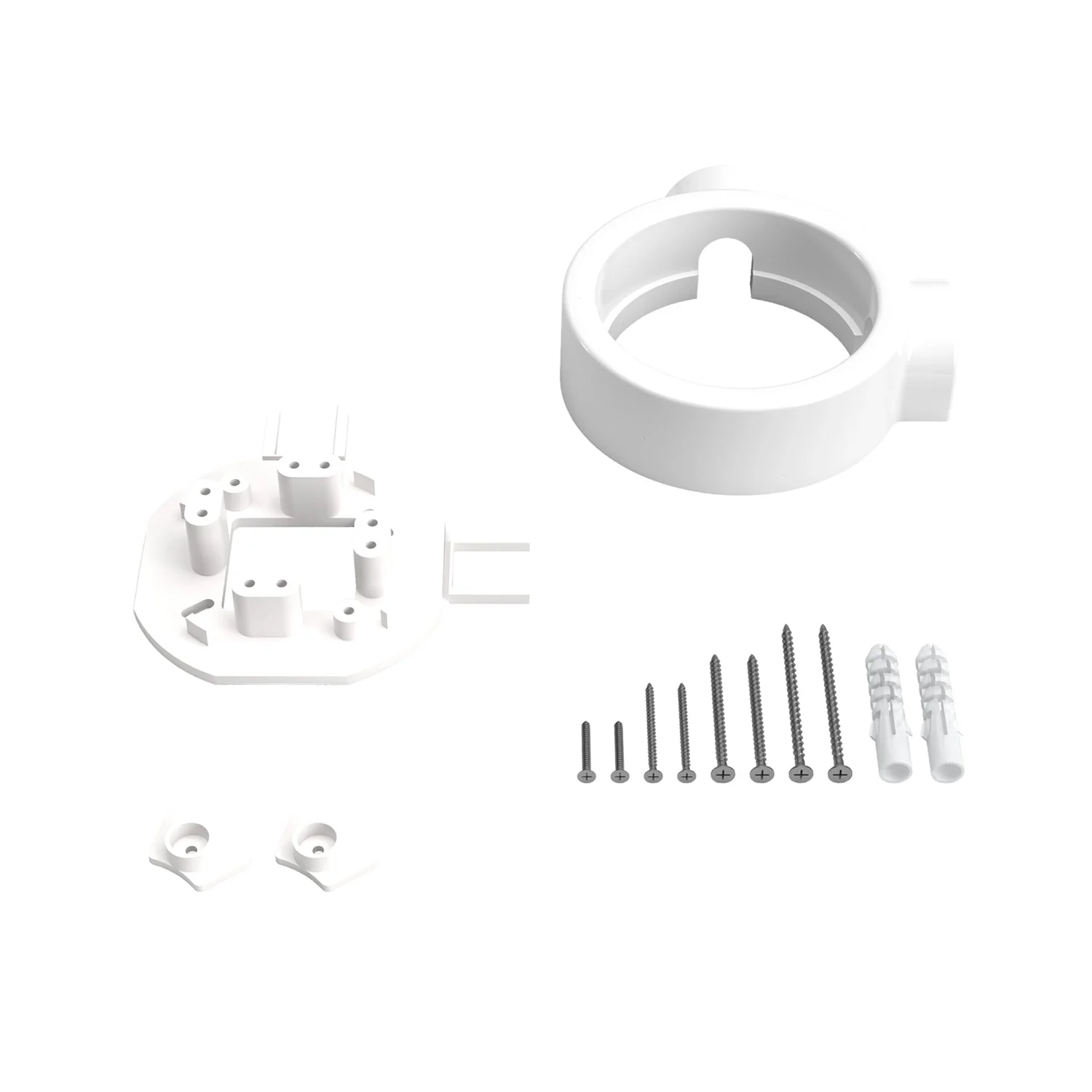 White porcelain base for electrical socket and switch/selector compatible with Creative-Tubes - from 1 to 4 outlets - Image 10