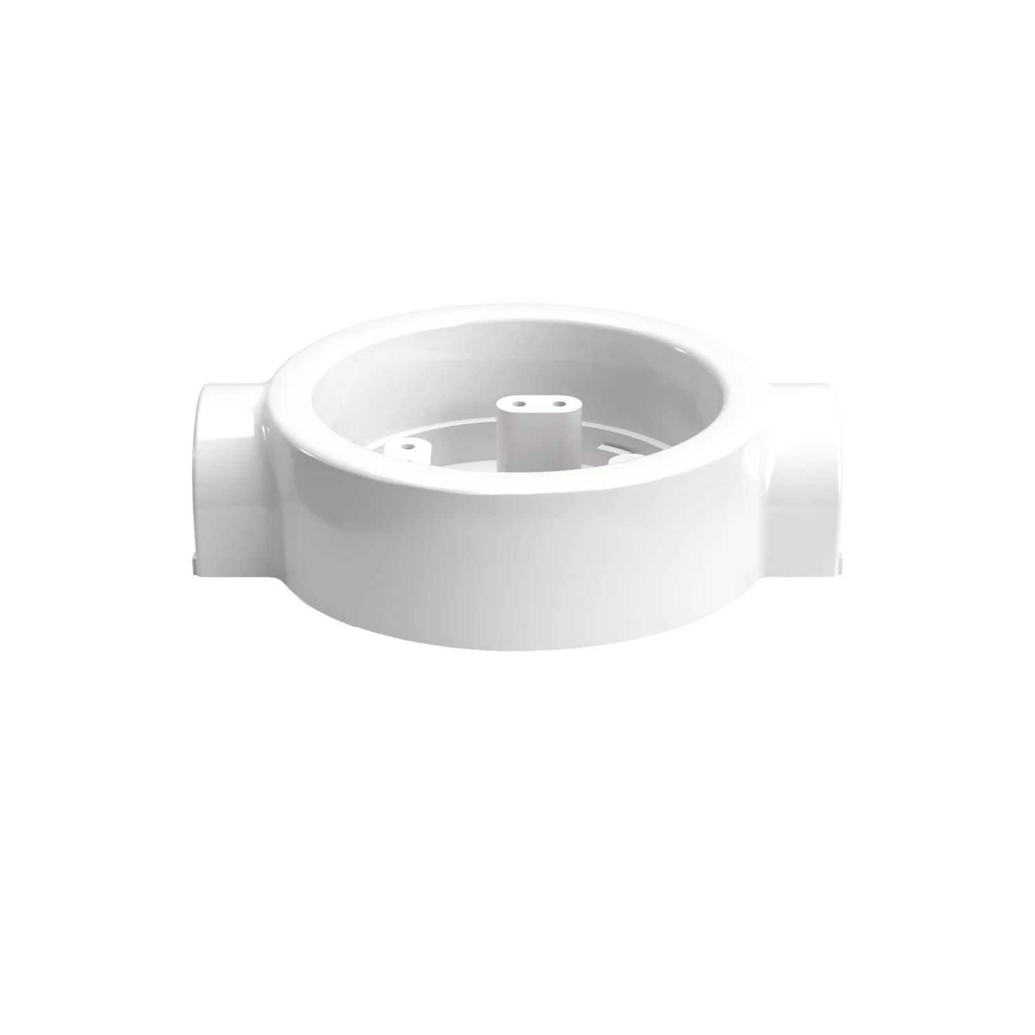 White porcelain base for electrical socket and switch/selector compatible with Creative-Tubes - from 1 to 4 outlets - Image 15