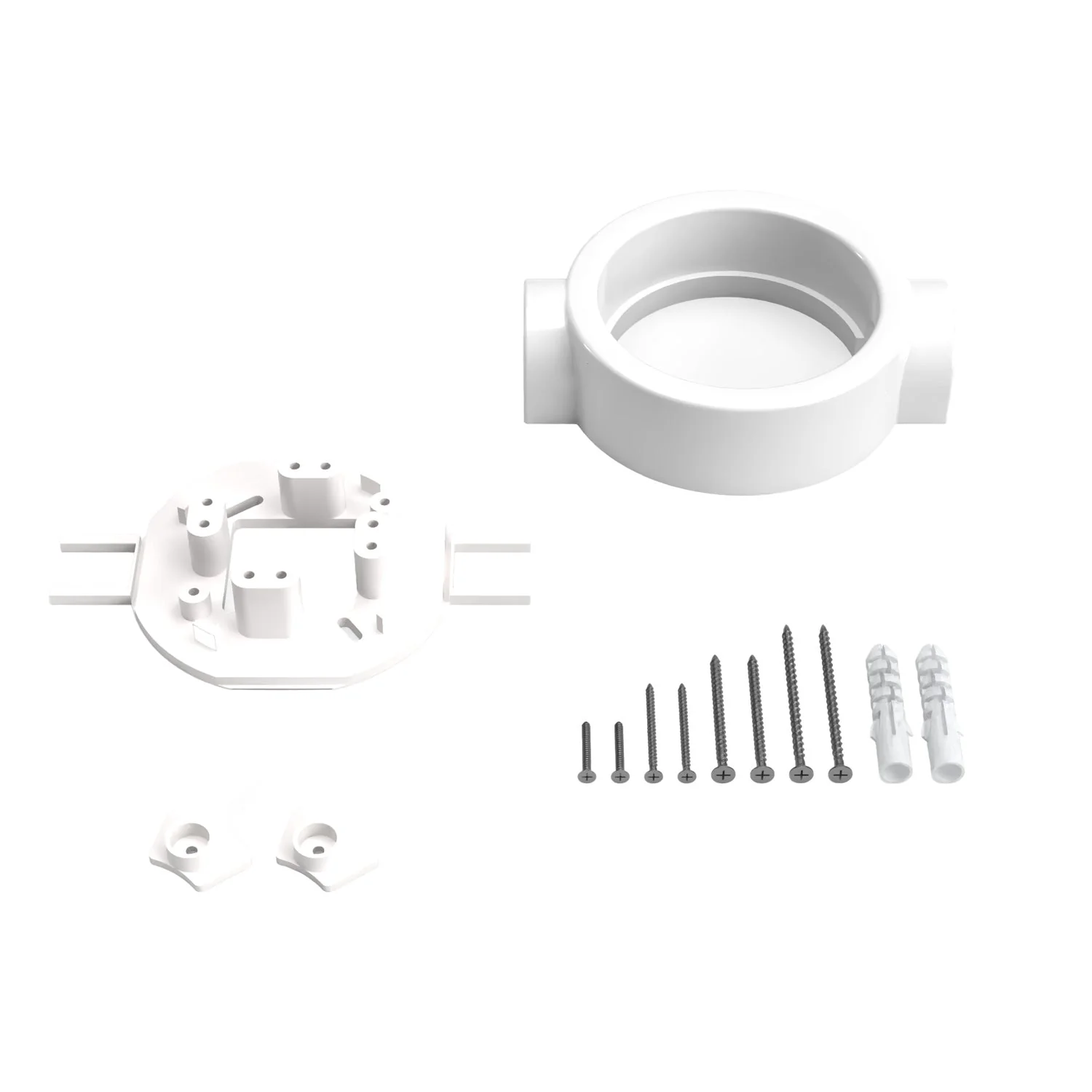 White porcelain base for electrical socket and switch/selector compatible with Creative-Tubes - from 1 to 4 outlets - Image 17