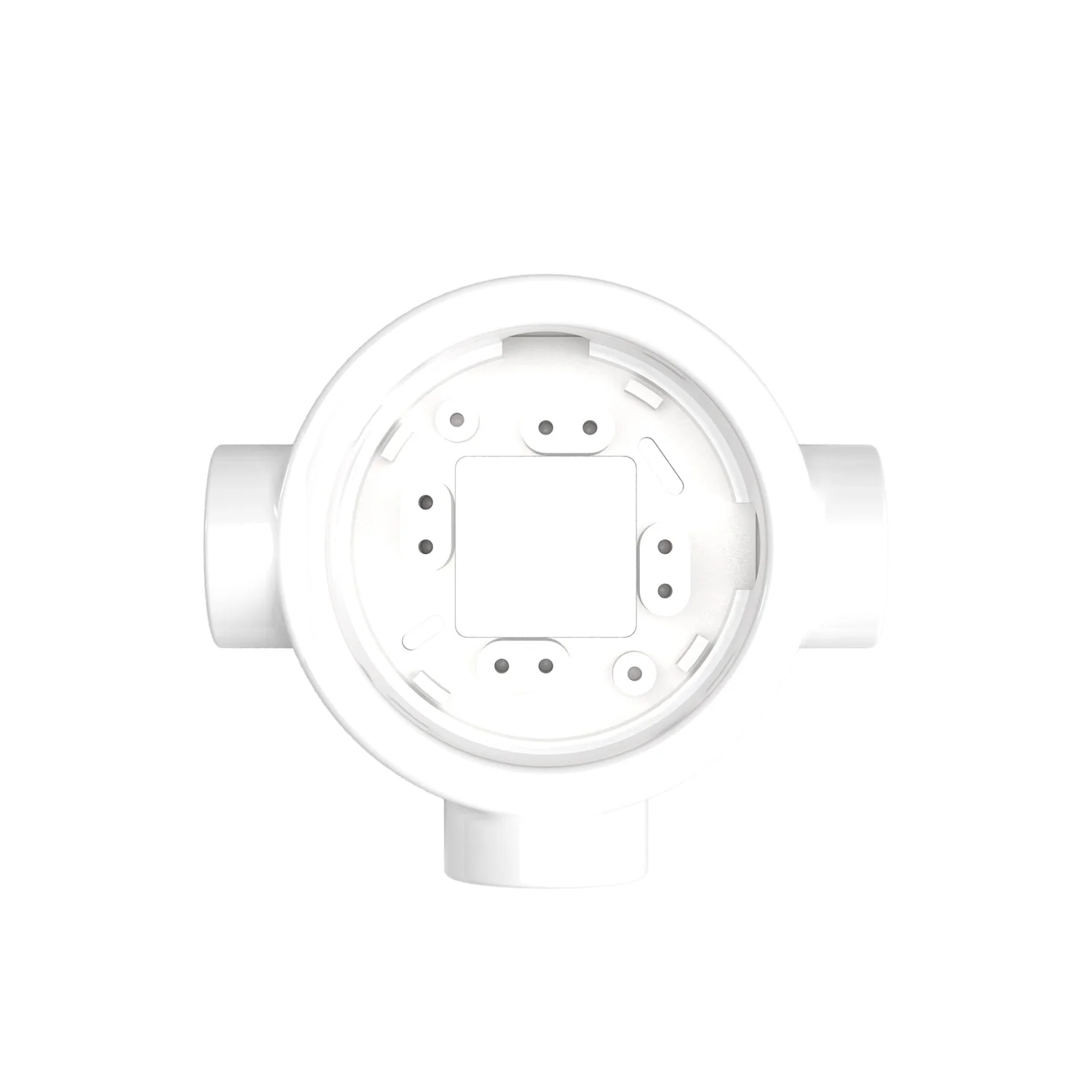 White porcelain base for electrical socket and switch/selector compatible with Creative-Tubes - from 1 to 4 outlets - Image 23
