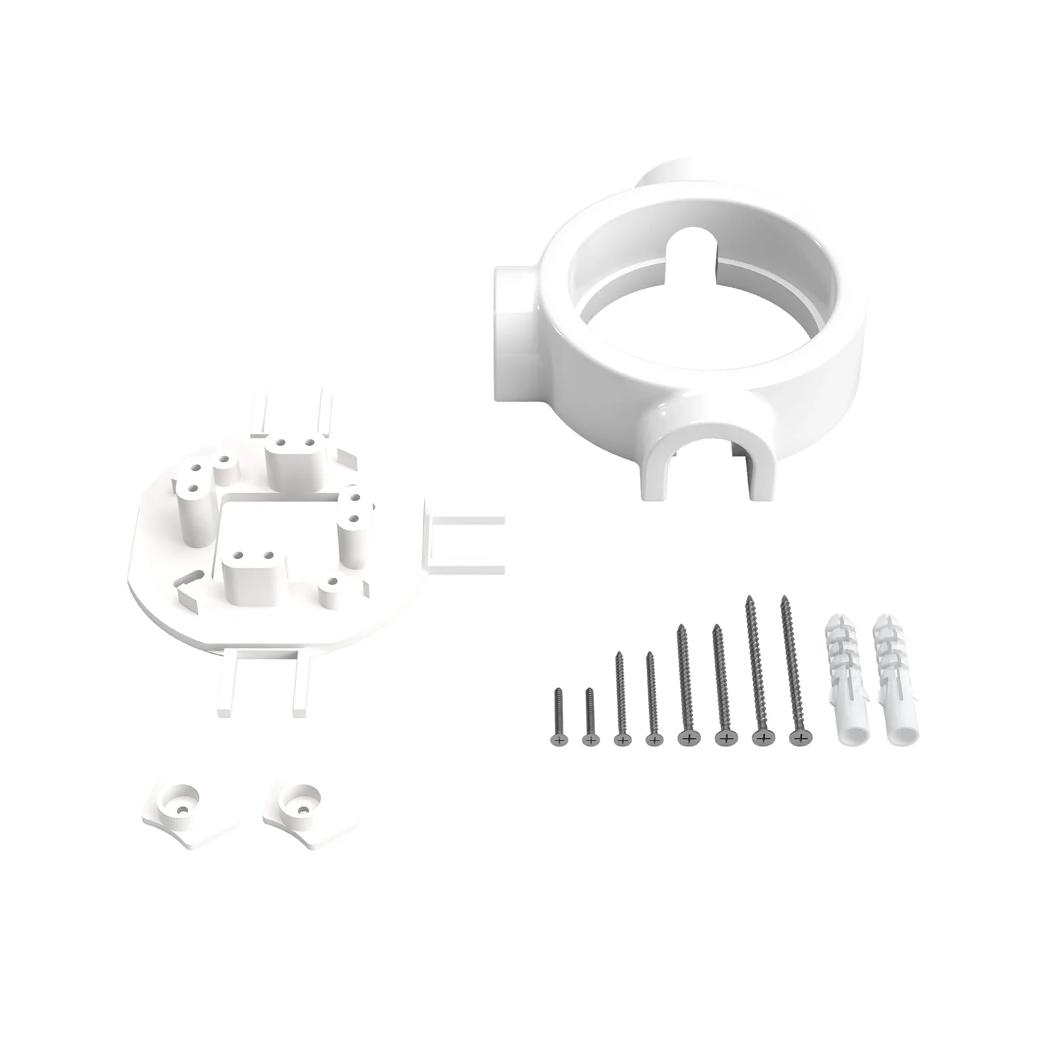 White porcelain base for electrical socket and switch/selector compatible with Creative-Tubes - from 1 to 4 outlets - Image 24