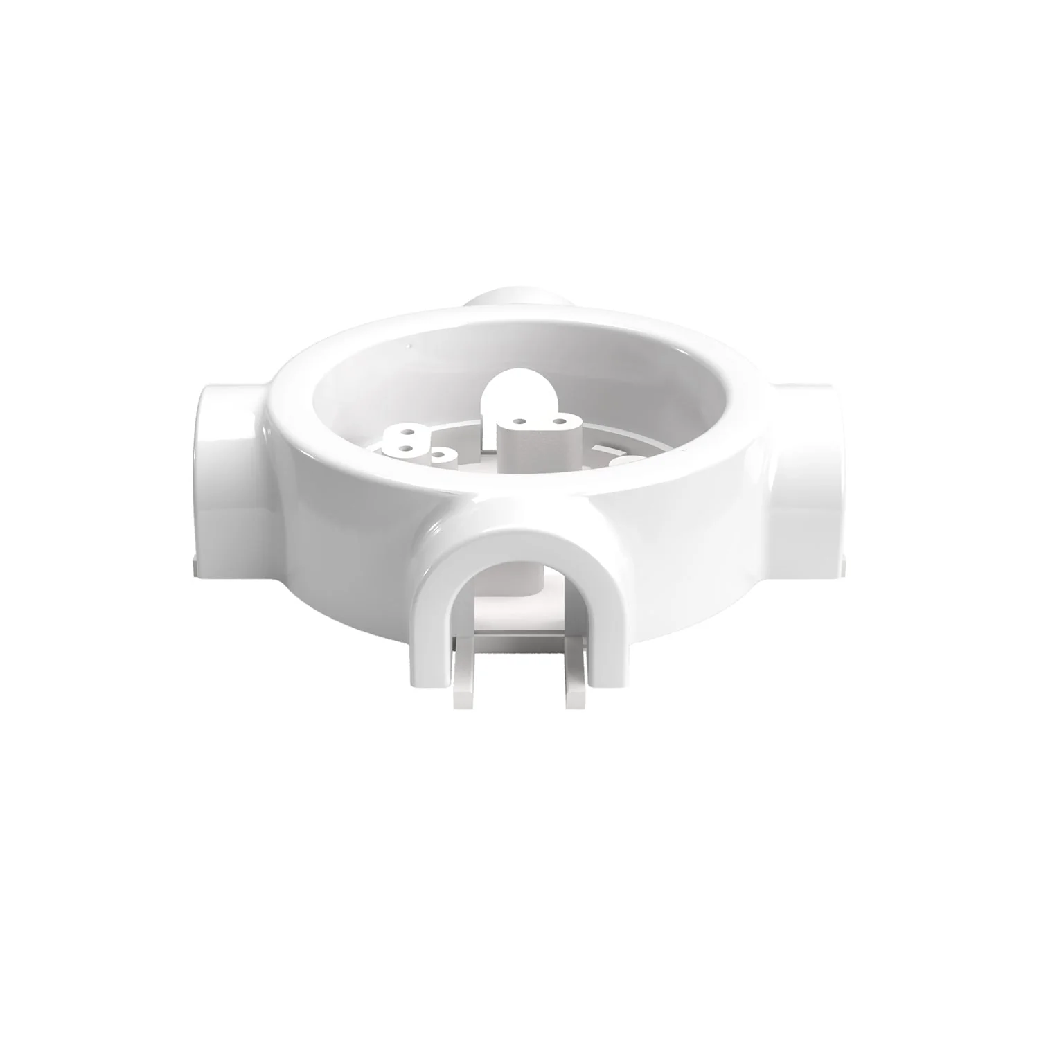 White porcelain base for electrical socket and switch/selector compatible with Creative-Tubes - from 1 to 4 outlets - Image 29