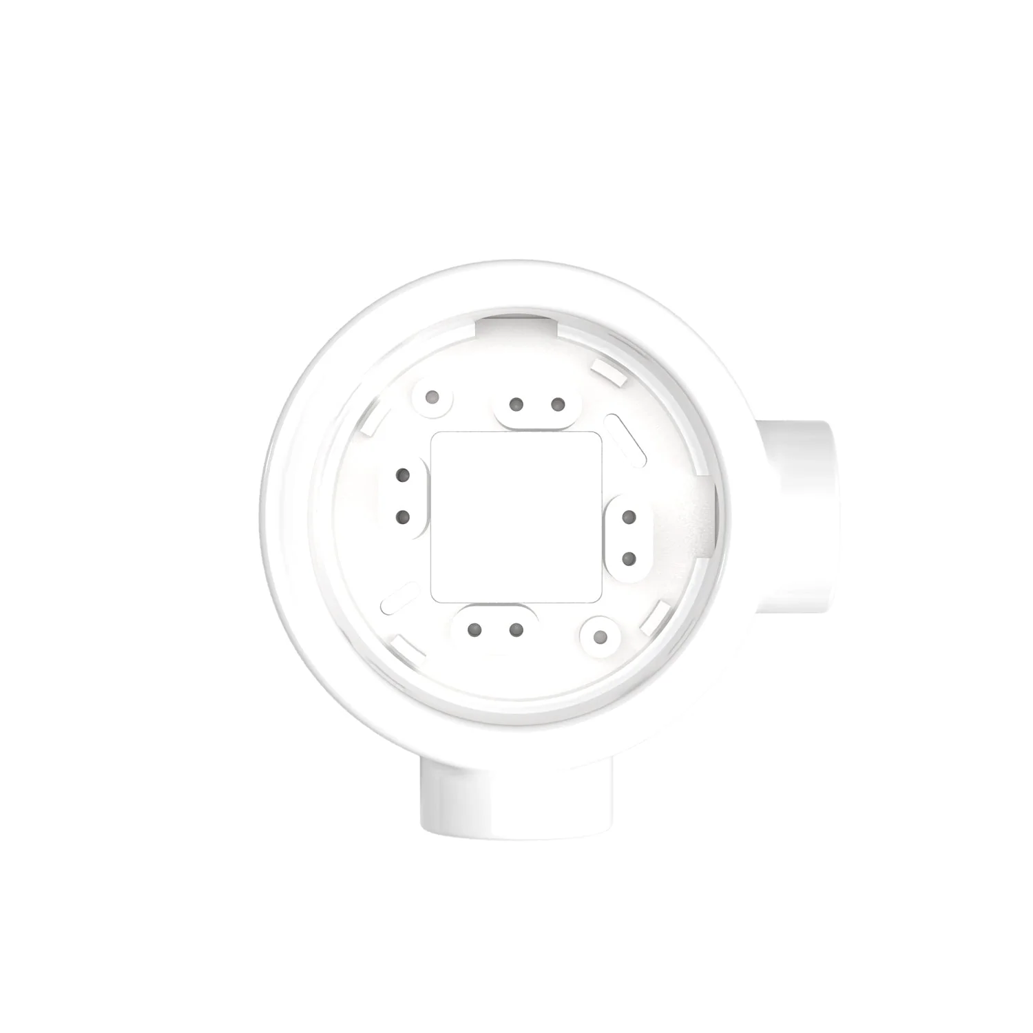 White porcelain base for electrical socket and switch/selector compatible with Creative-Tubes - from 1 to 4 outlets - Image 9