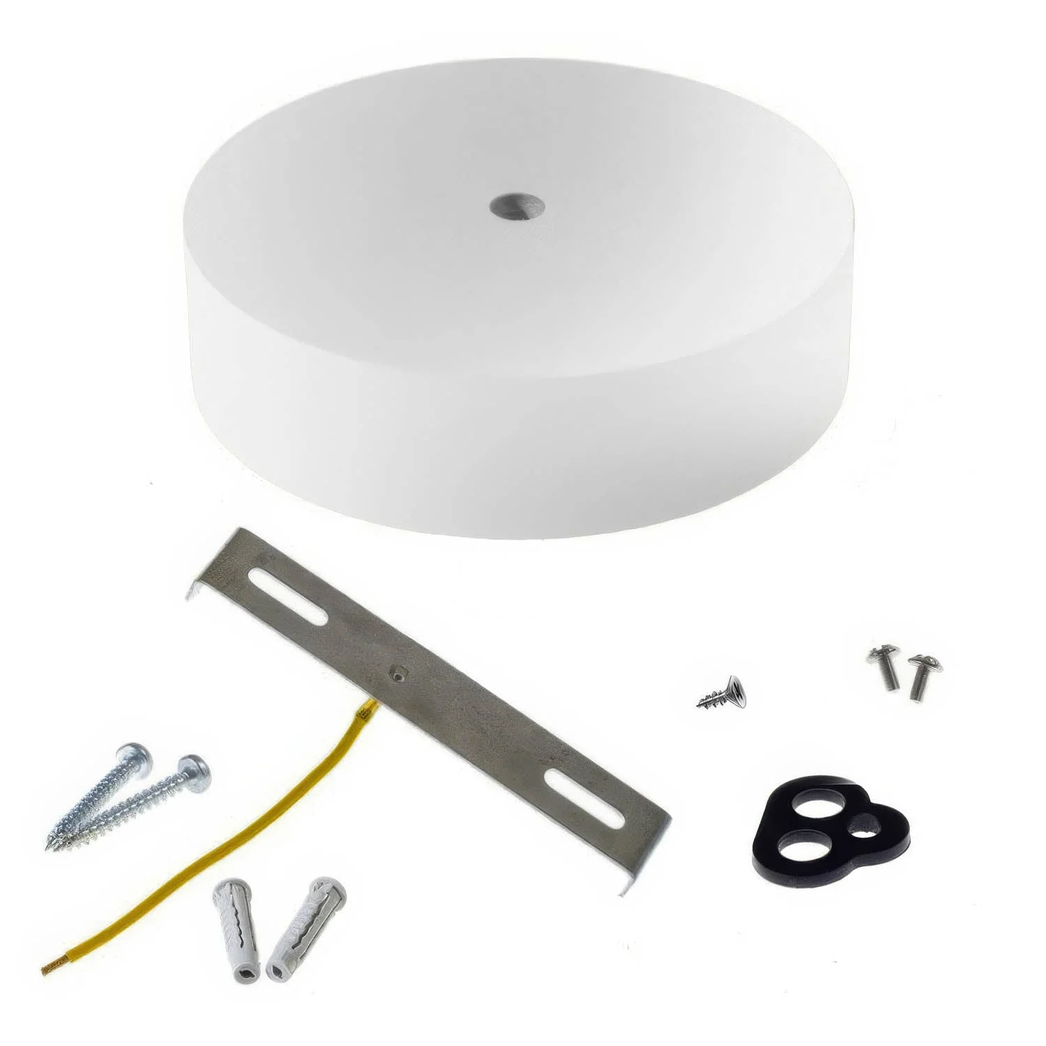 Wooden ceiling rose kit - White - Image 2