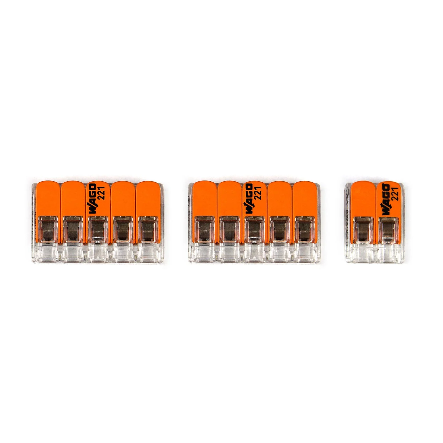 WAGO connection kit compatible with 2x cable for 4-hole ceiling rose