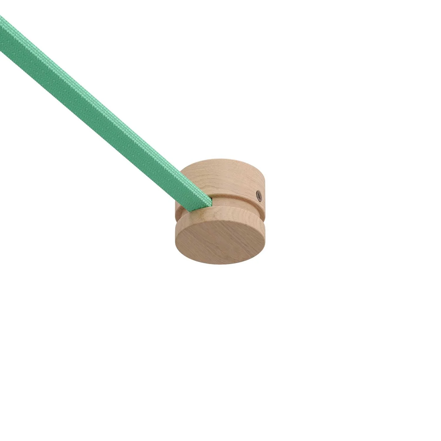 Wooden end fitting for cable for string light and Filé system. Made in Italy – Neutral