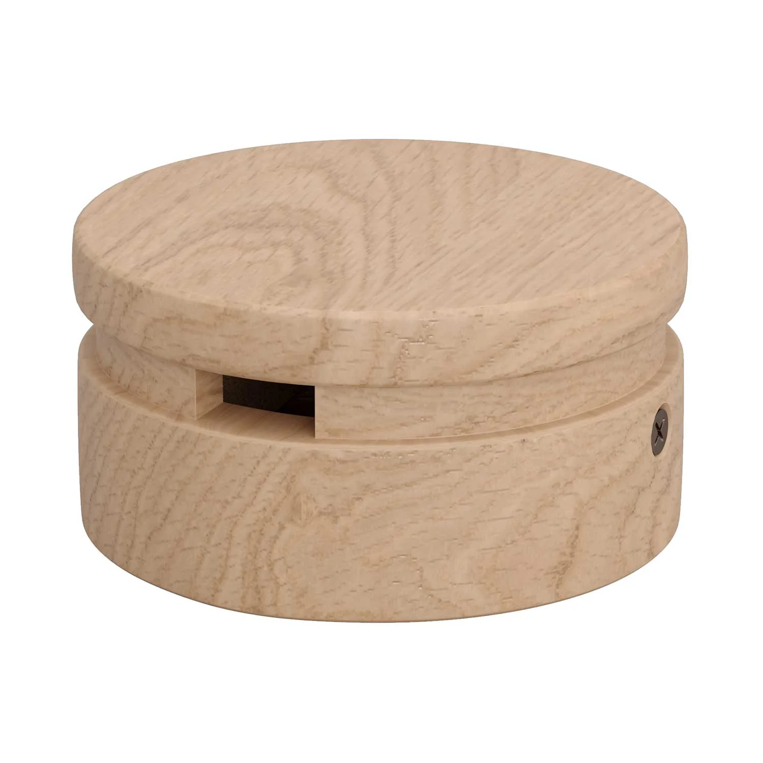 Wooden ceiling rose for cable for string light and Filé system. Made in Italy - Neutral - Image 2