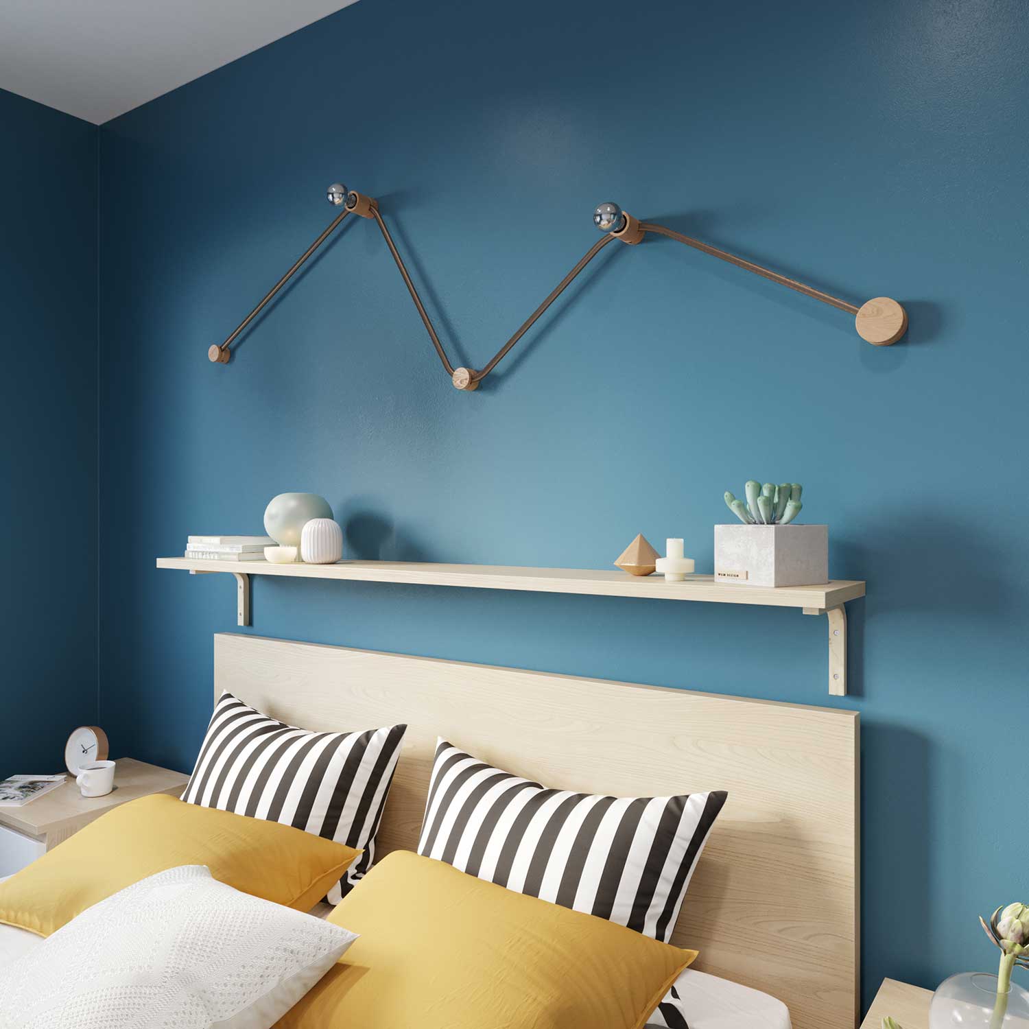 Wooden ceiling rose for cable for string light and Filé system. Made in Italy - Neutral - Image 6