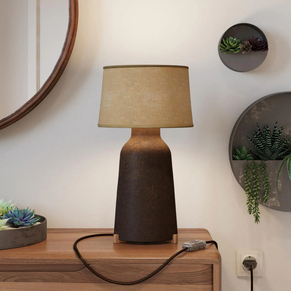Wooden feet kit, table lamp support - Neutral - Image 3