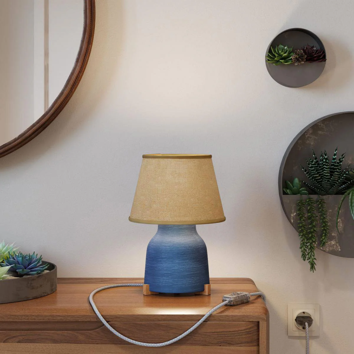 Wooden feet kit, table lamp support - Neutral - Image 4