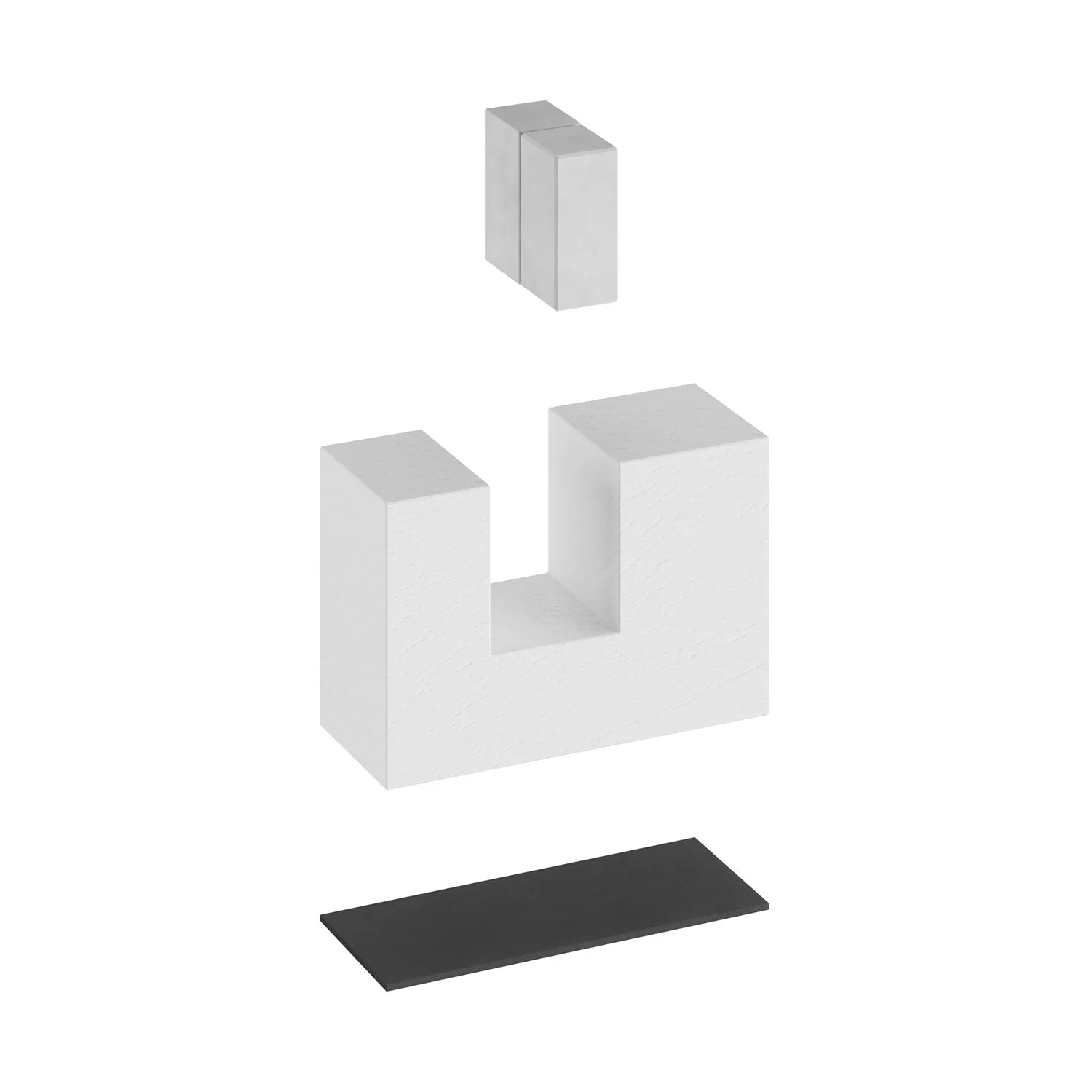 Wooden feet kit, table lamp support - White - Image 2